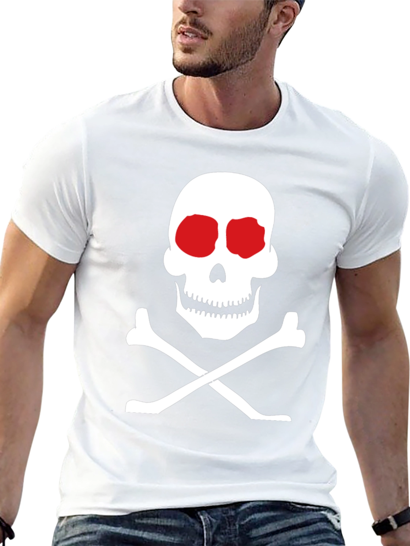 Skull and Crossbones Graphic Tee - Classic Black T-Shirt