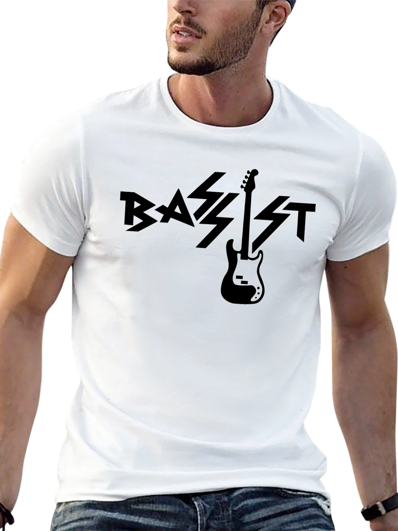 Bassist Graphic T-Shirt - Black Cotton Tee