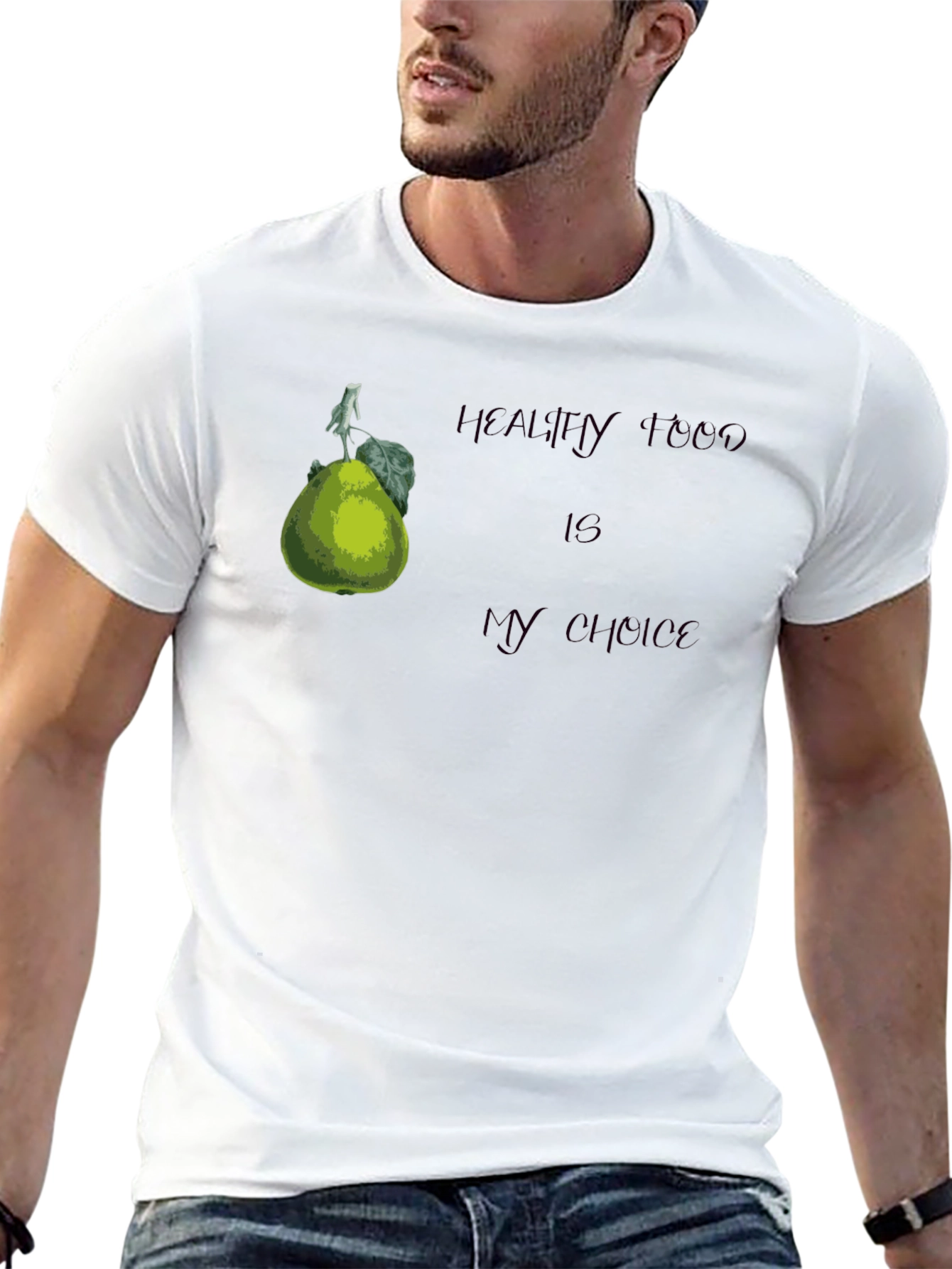 Healthy Food Choice Black T-Shirt