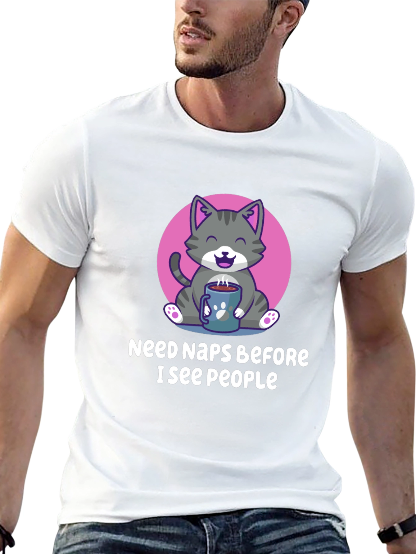 Need Naps Before People Cat Graphic Tee