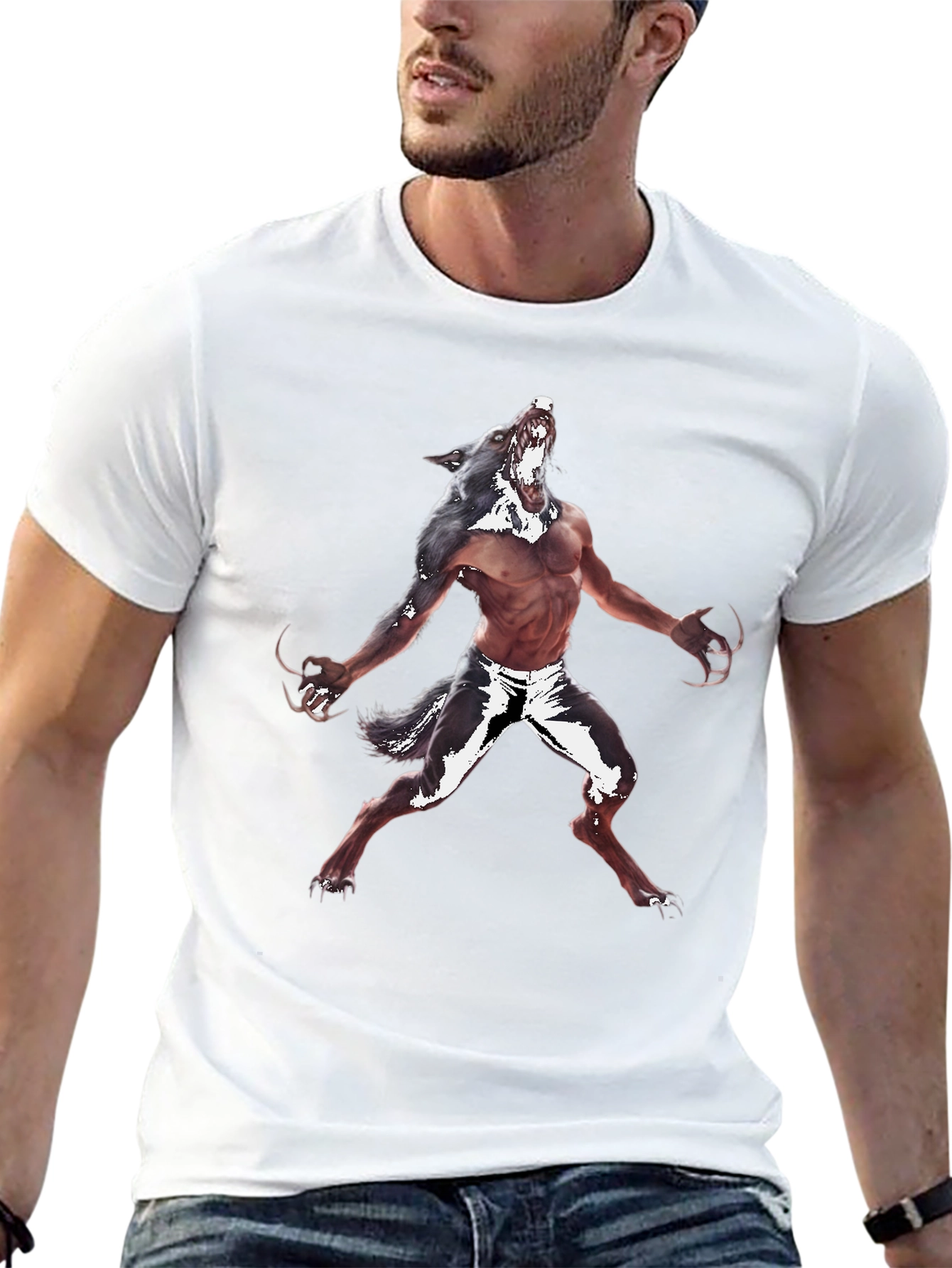Werewolf Graphic Tee - Unleash Your Inner Beast!