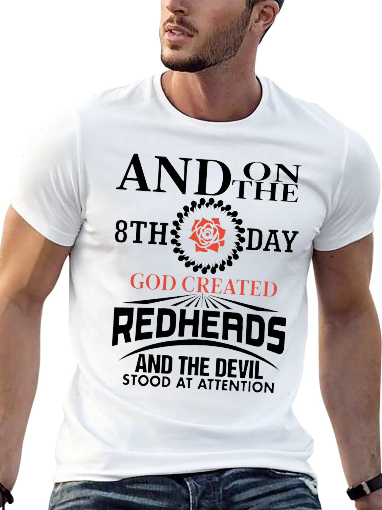 Redhead God Created Graphic Tee