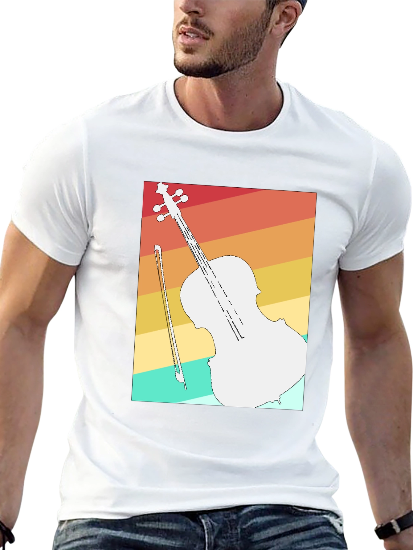 Retro Cello T-Shirt - Musicians Fashion