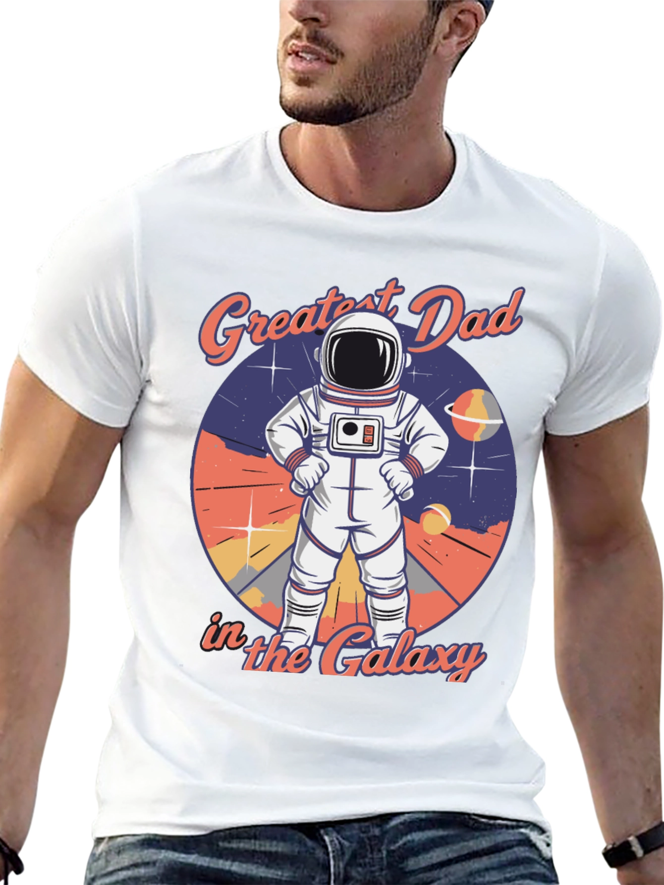 Greatest Dad in the Galaxy Graphic T-Shirt