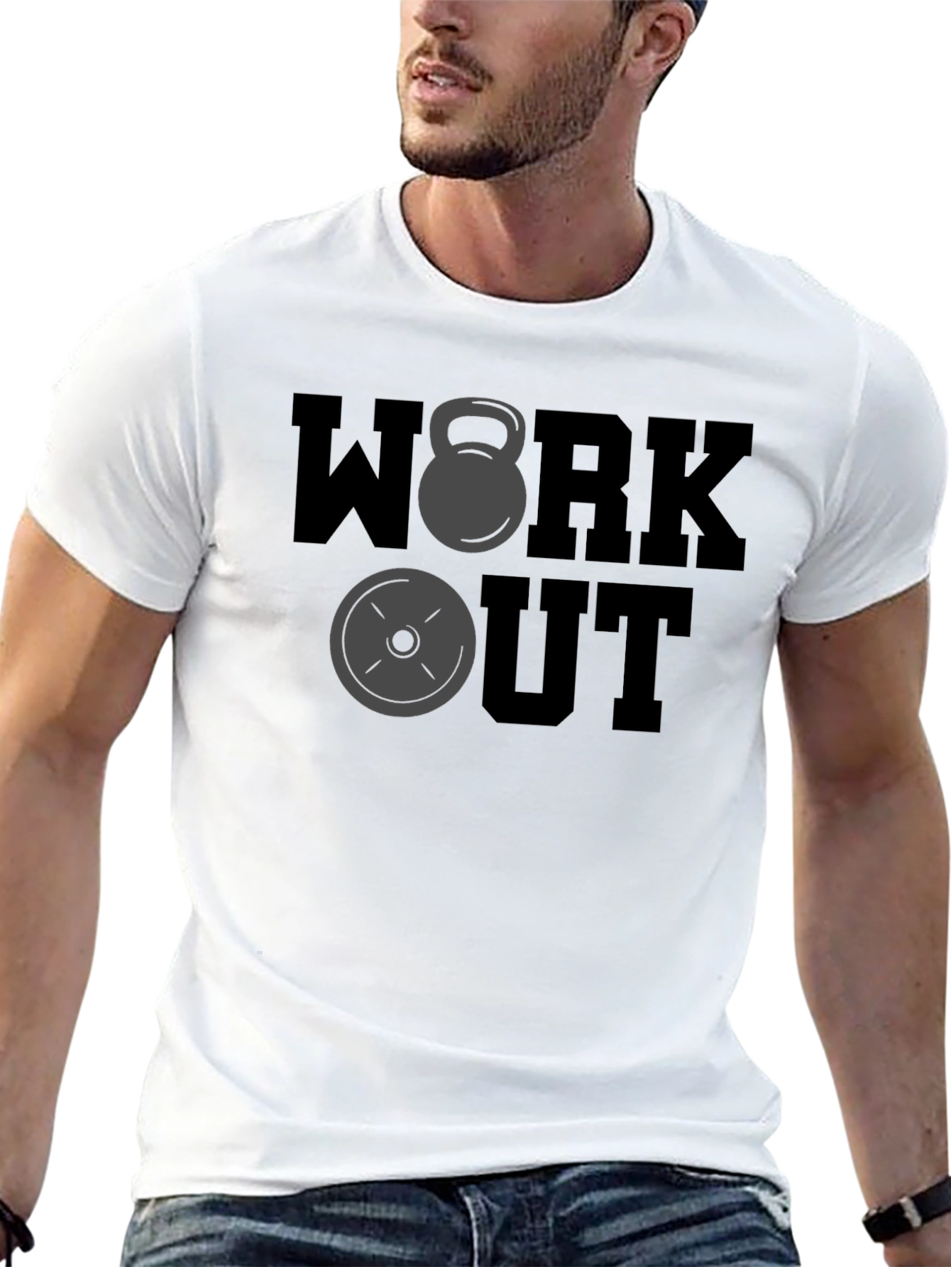 Workout Graphic T-Shirt - Fitness Apparel