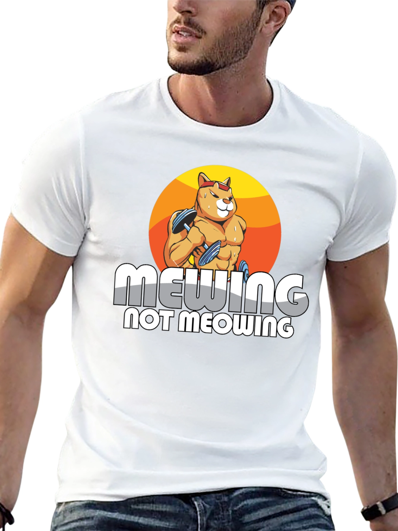 Mewing Not Meowing Cat T-Shirt