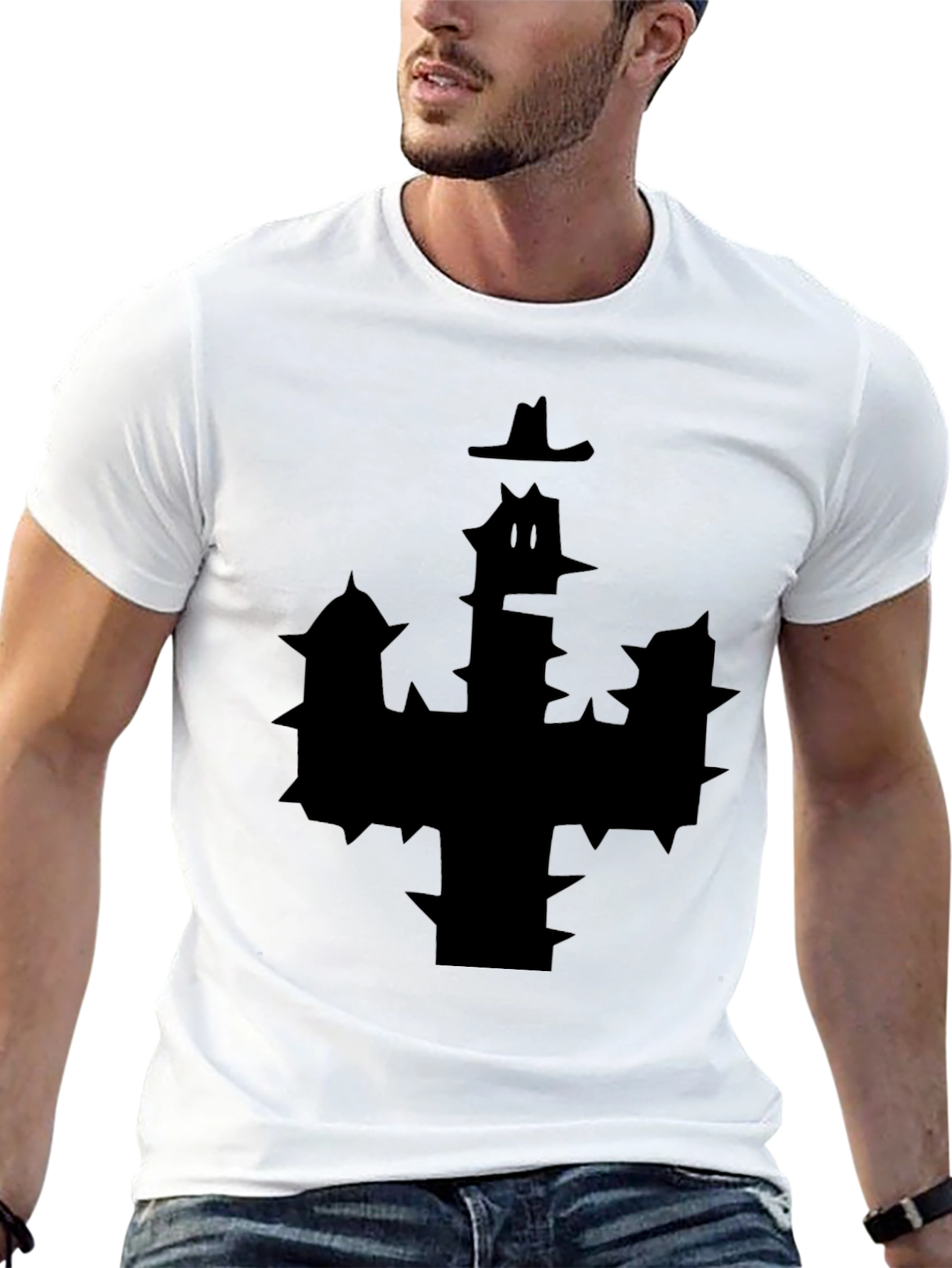 Unique Black Graphic T-Shirt