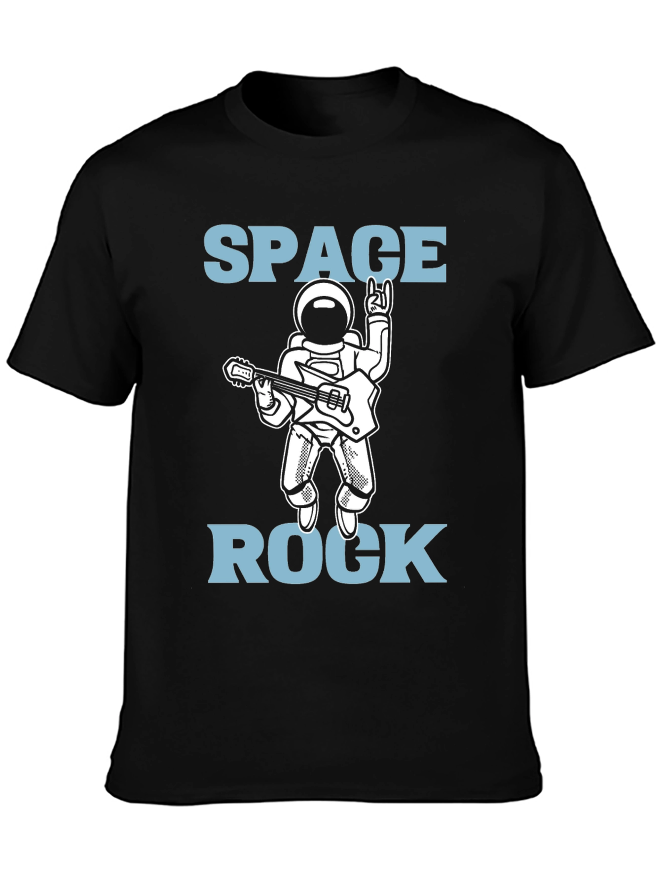 Space Rock Astronaut T-Shirt - Black