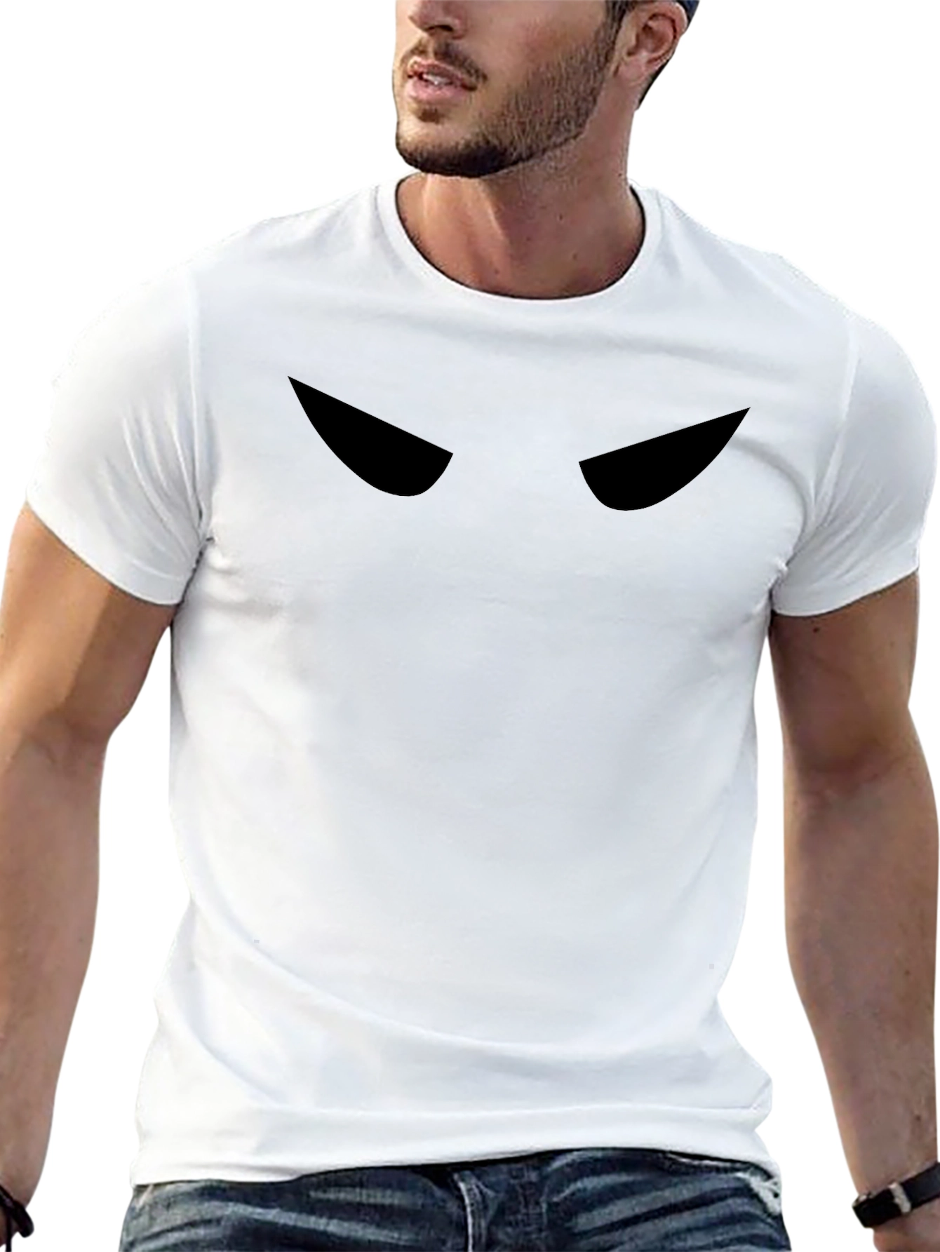 Shadow Eyes Graphic Tee - Dark & Edgy Style