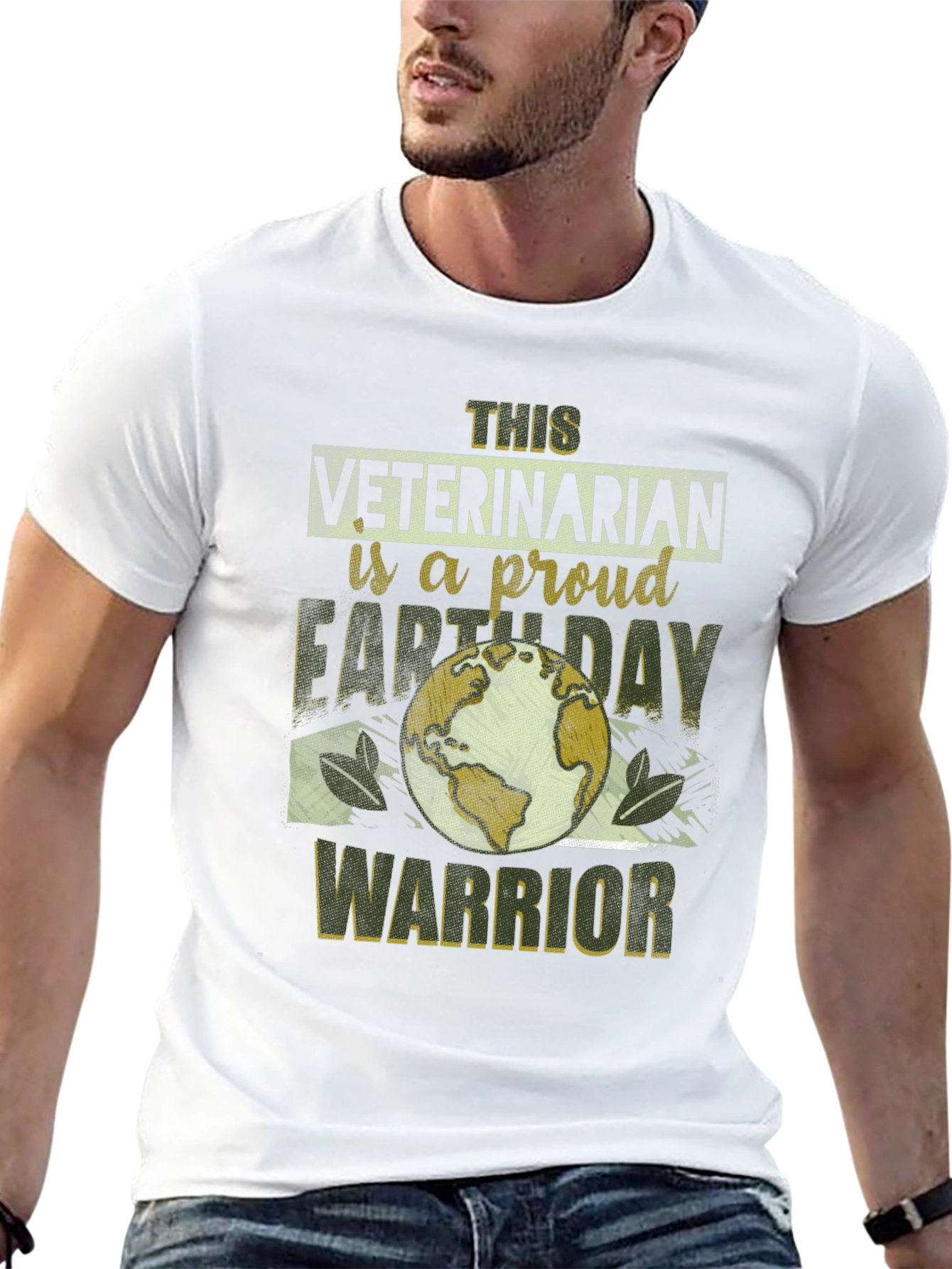 Veterinarian Earth Day Warrior T-Shirt