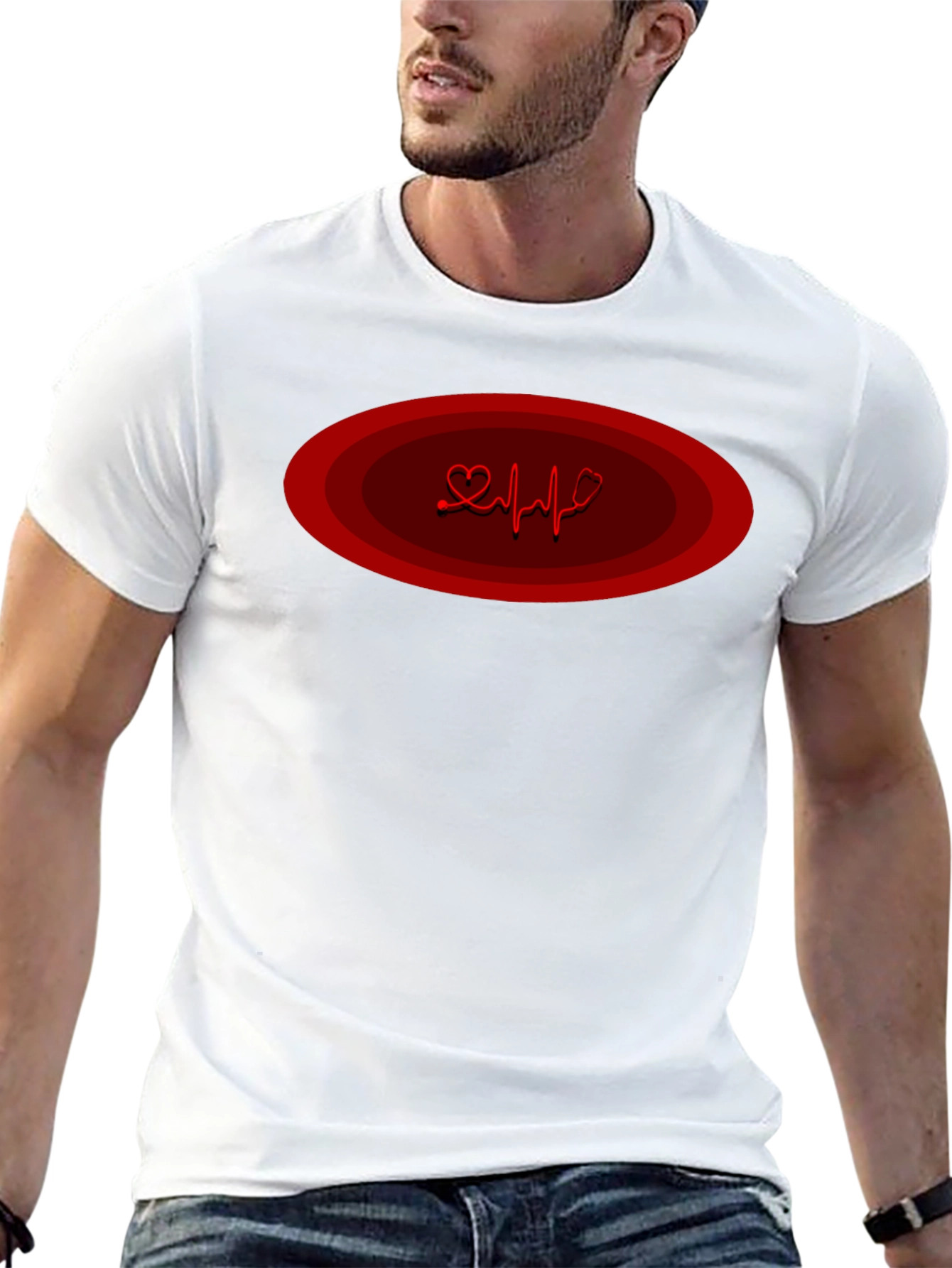 Heartbeat Graphic T-Shirt