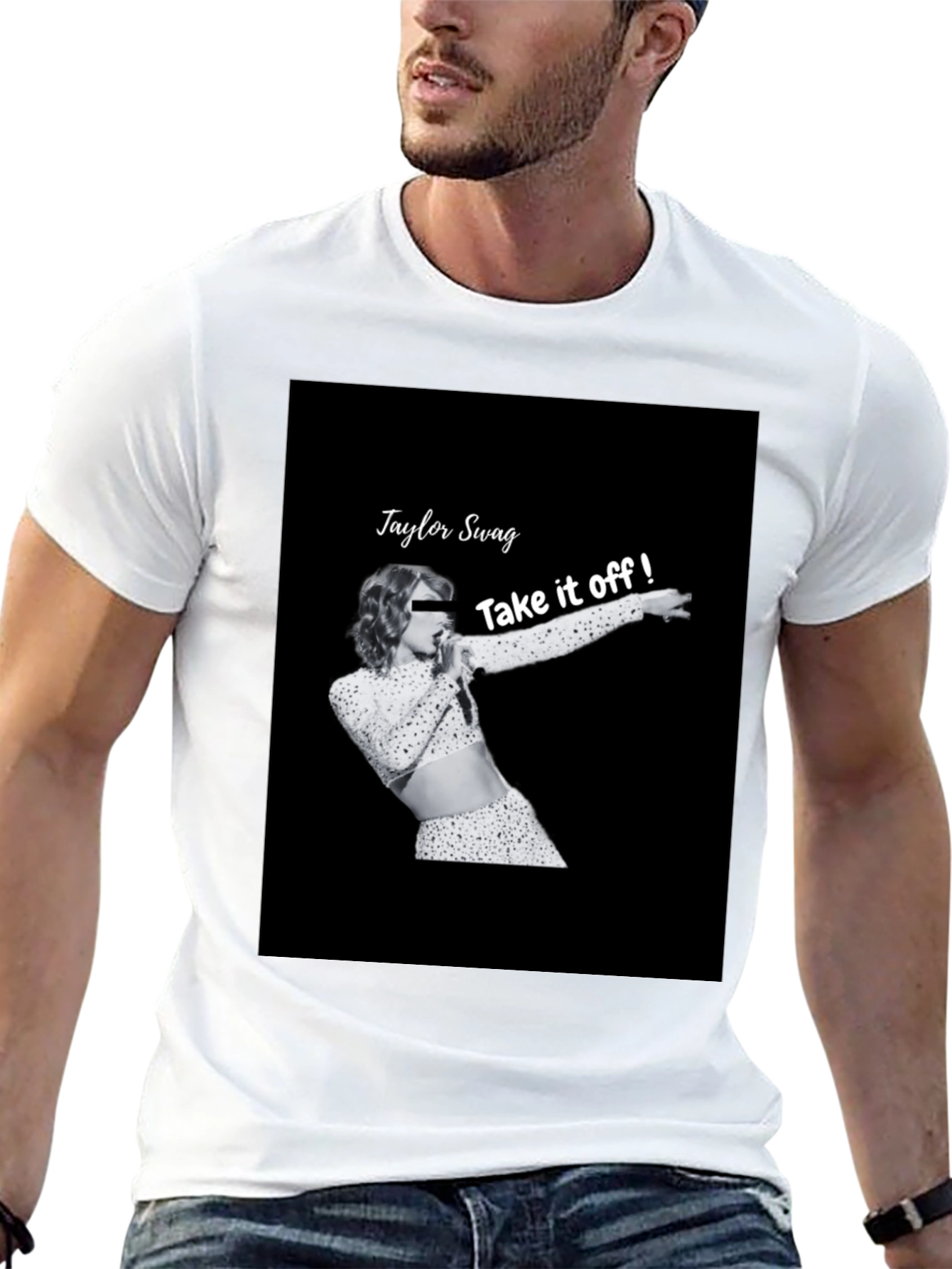 Taylor Swag Take it off Black T-Shirt