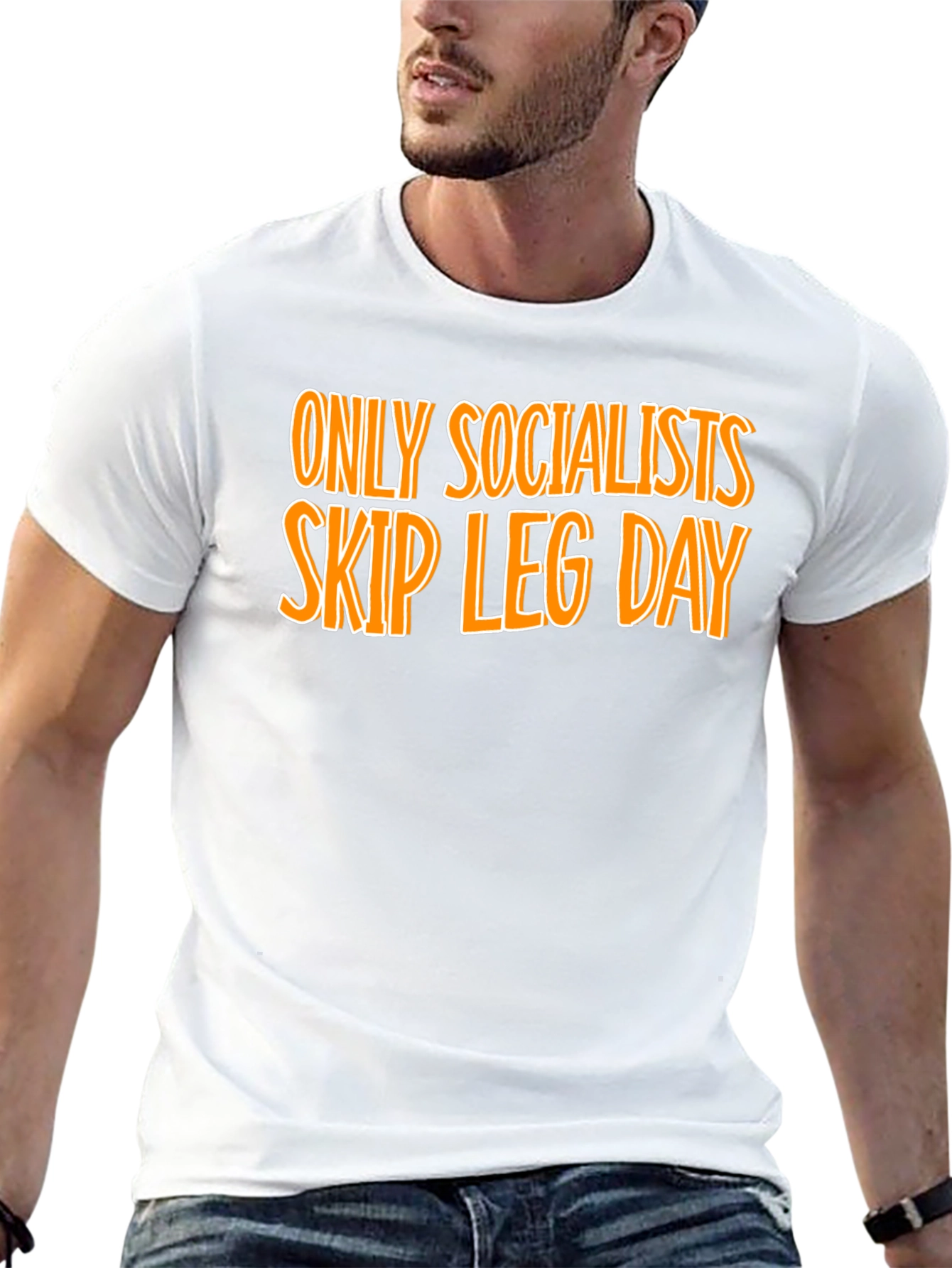Socialists Skip Leg Day Graphic Tee