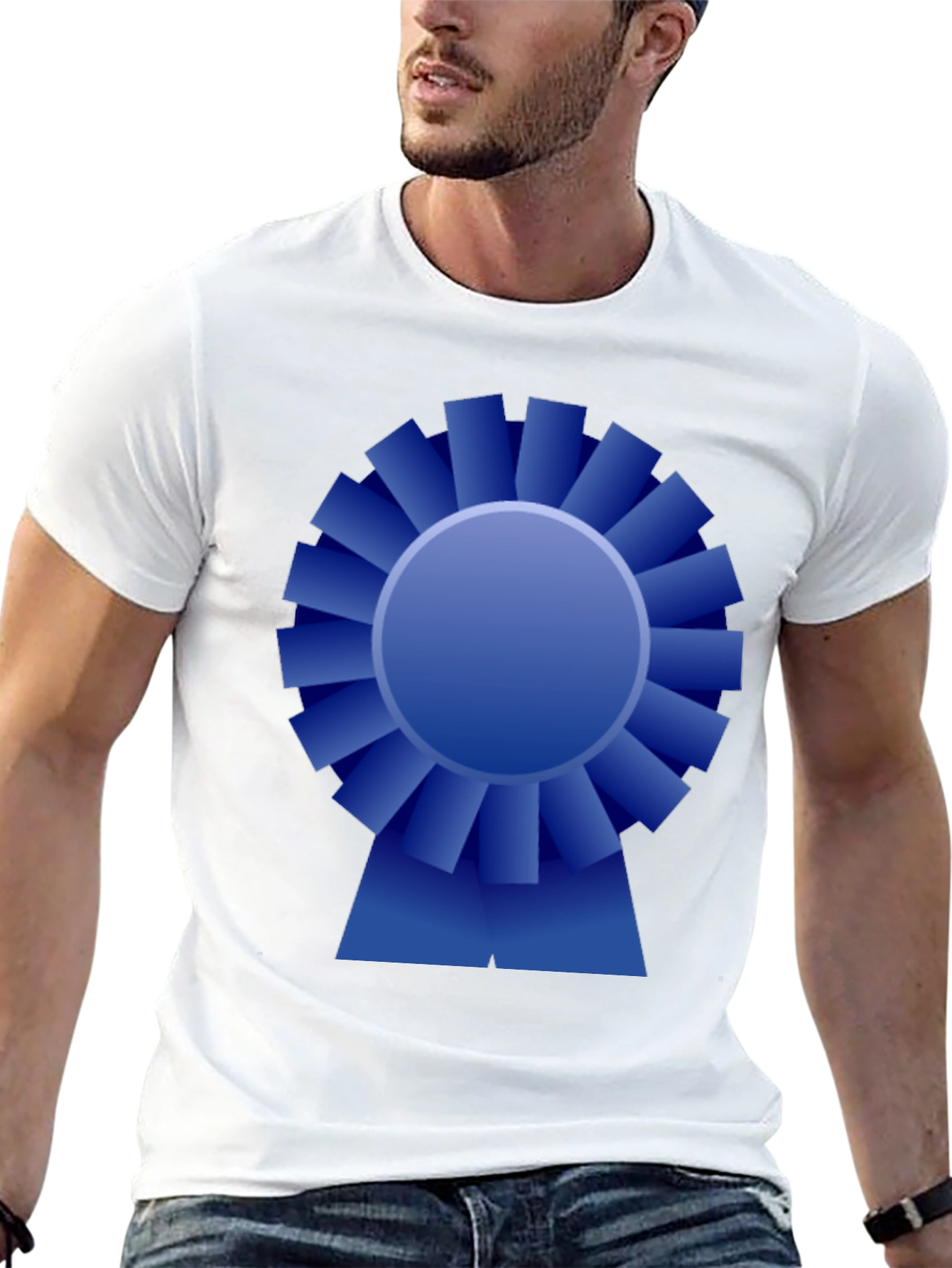 Blue Ribbon Graphic Tee - Award Winning Style!
