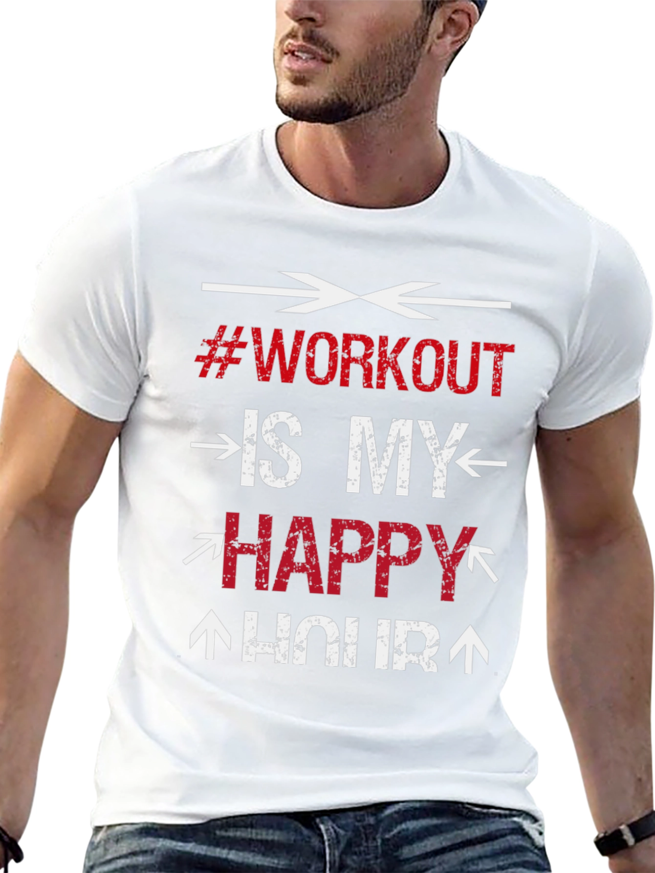Workout is My Happy Hour - Gym T-Shirt