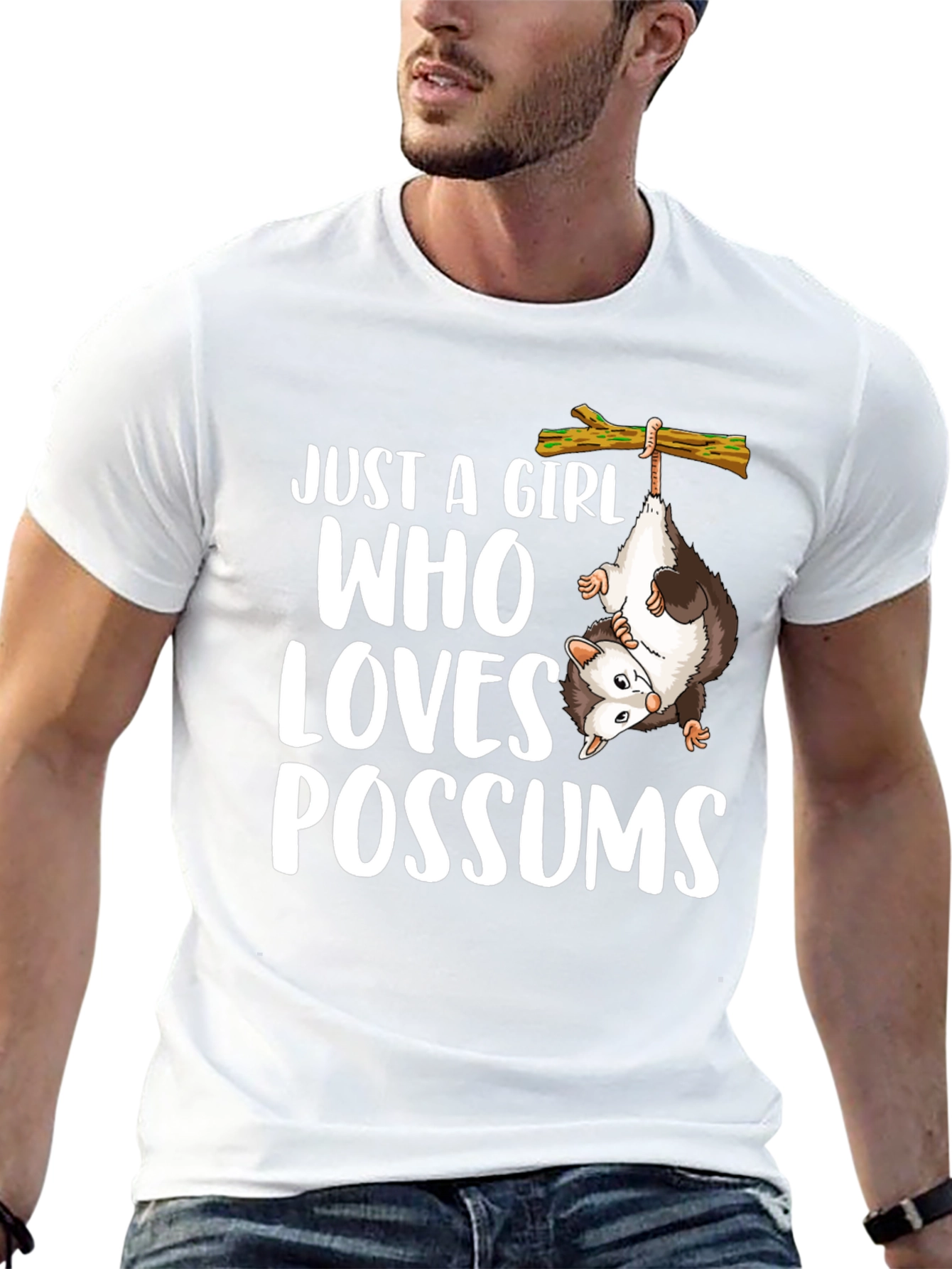 Just a Girl Who Loves Possums Graphic Tee