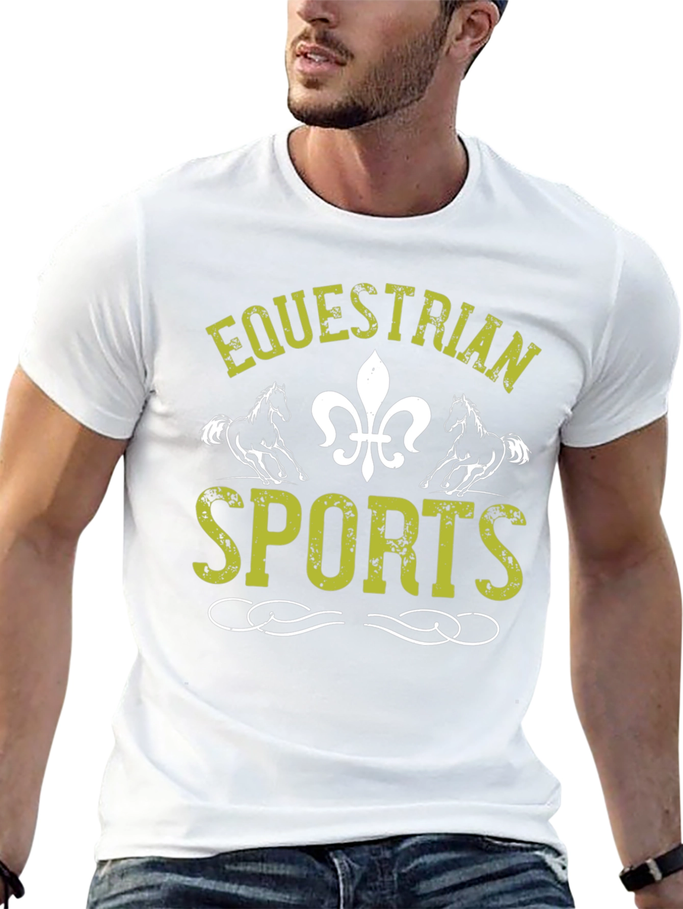Equestrian Sports Graphic Print T-Shirt