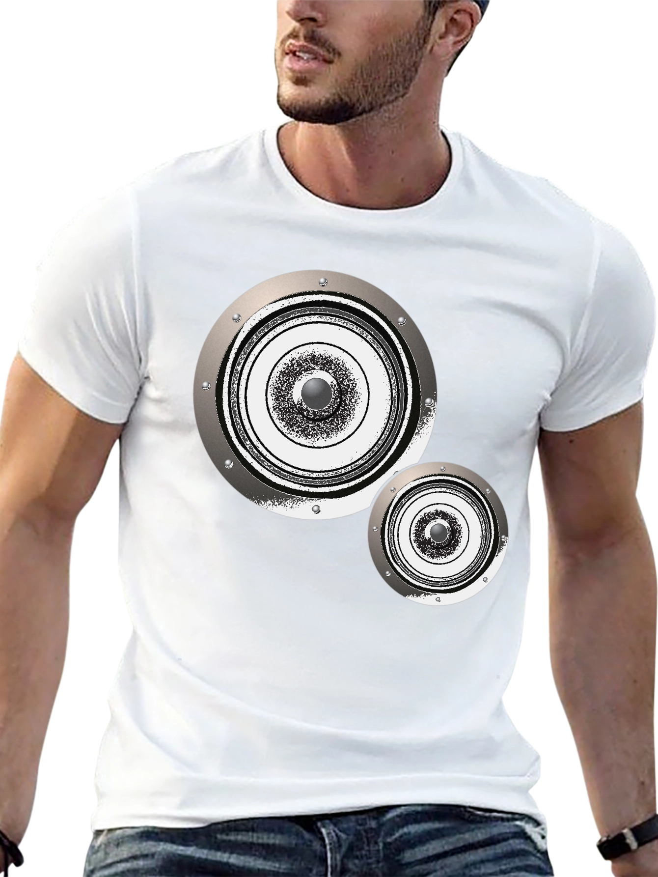 Speaker Graphic Tee - Modern Audio Vibe