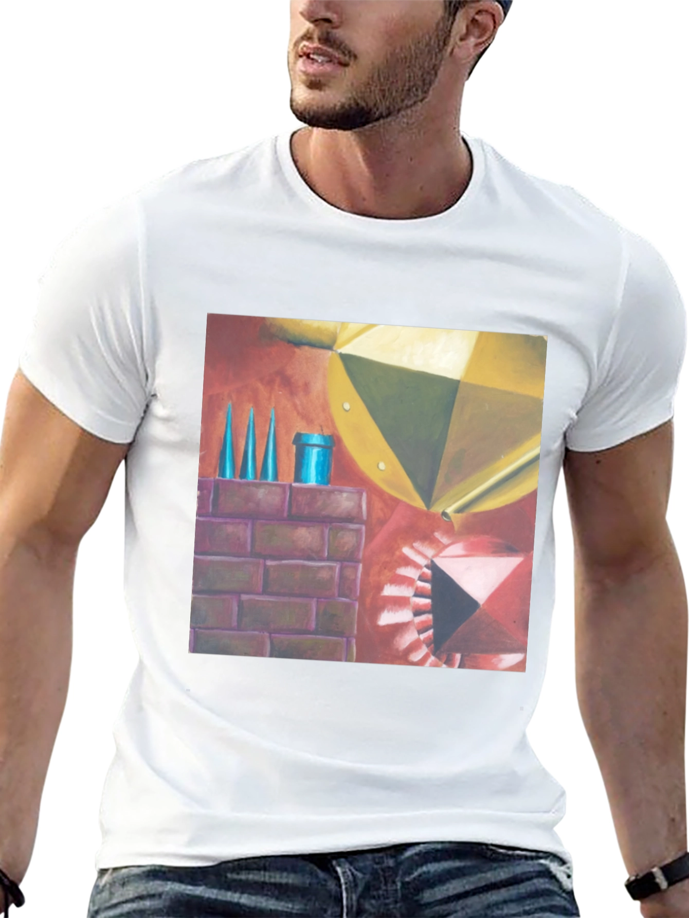 Geometric Art T-Shirt - Abstract Design Tee