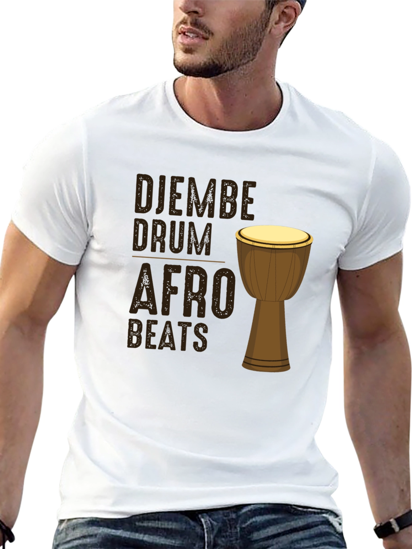 Djembe Drum Afro Beats Graphic Tee
