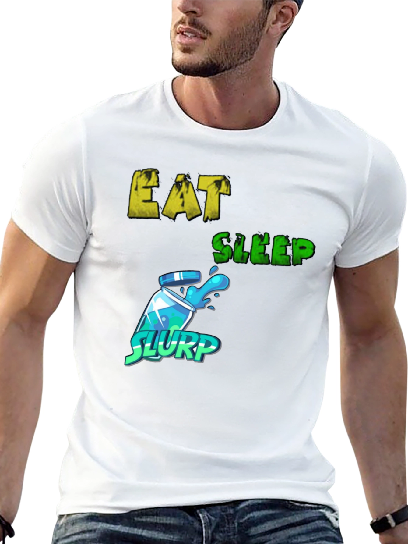 Eat Sleep Slurp Graphic Tee - Gamer T-Shirt