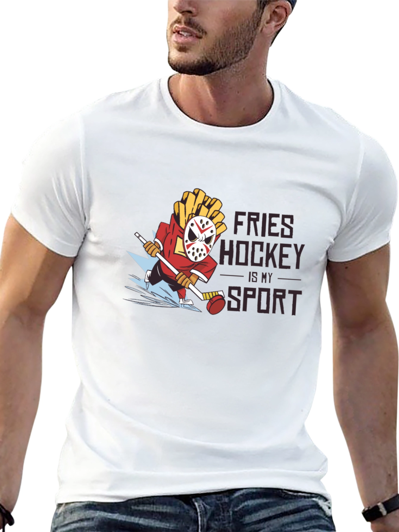 Fries Hockey Sport T-Shirt