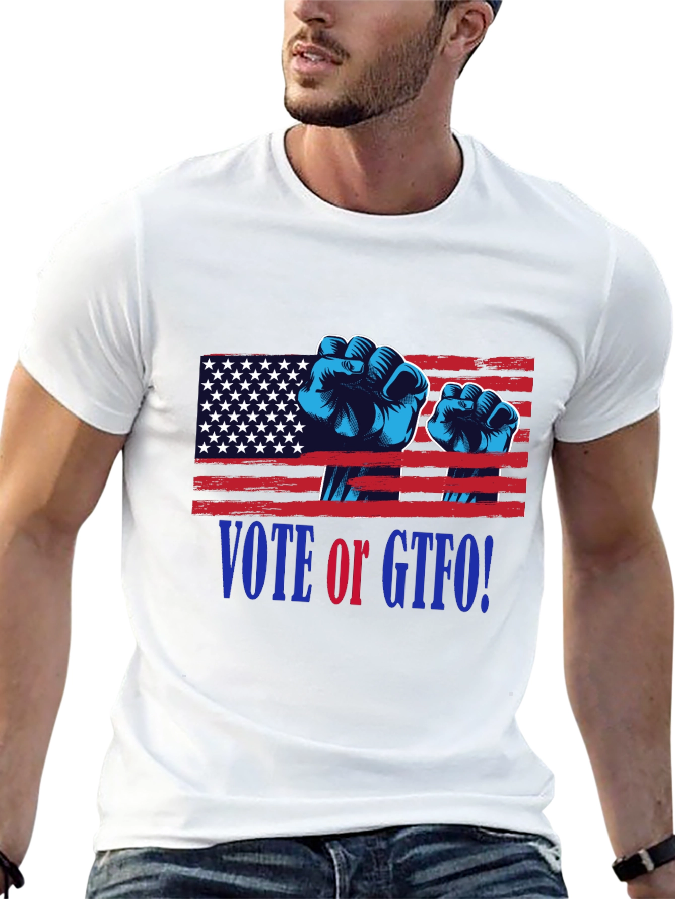 Vote or GTFO! Patriotic Graphic T-Shirt