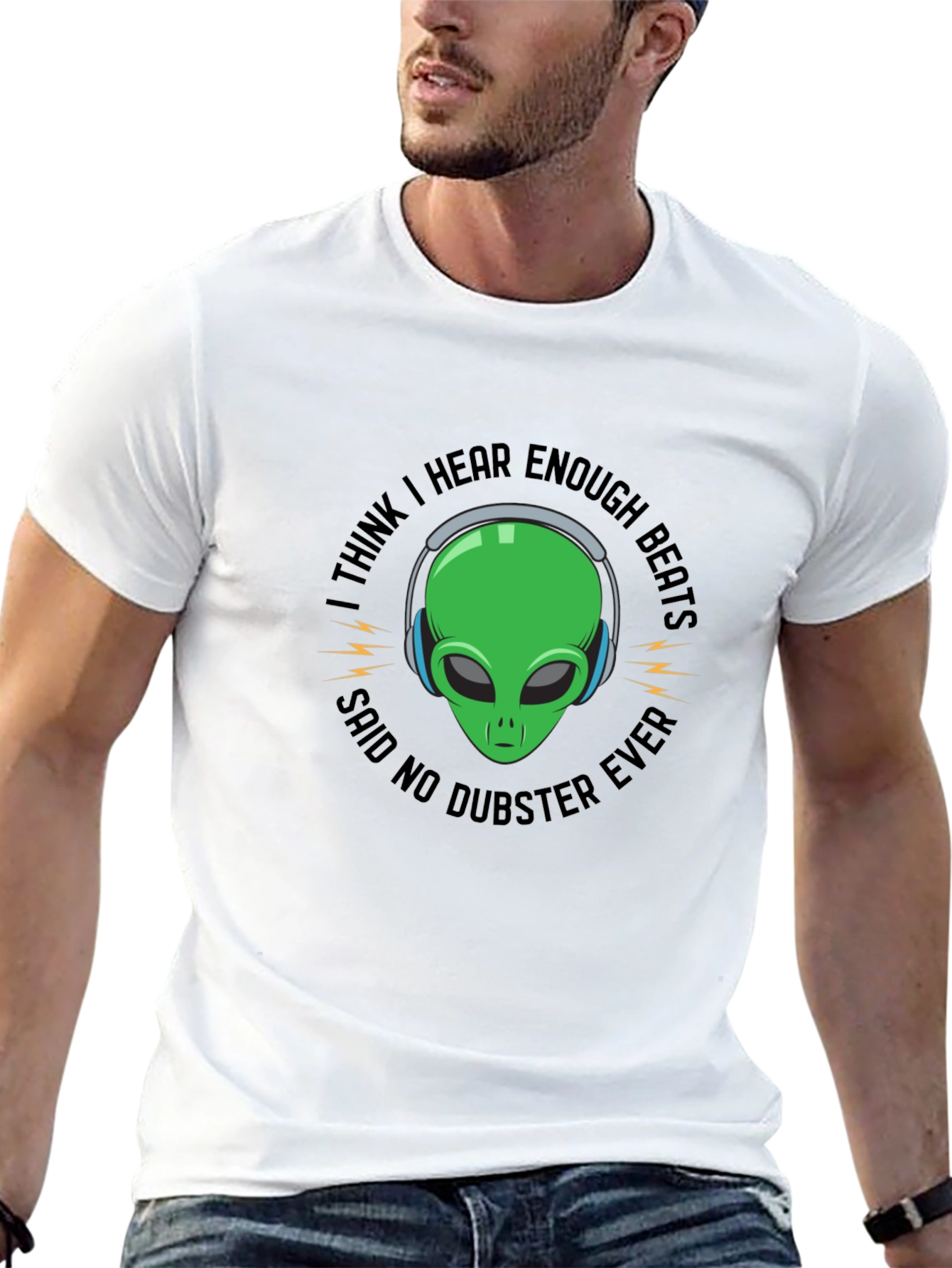Dubstep Alien Graphic T-Shirt - Funny EDM Music Tee