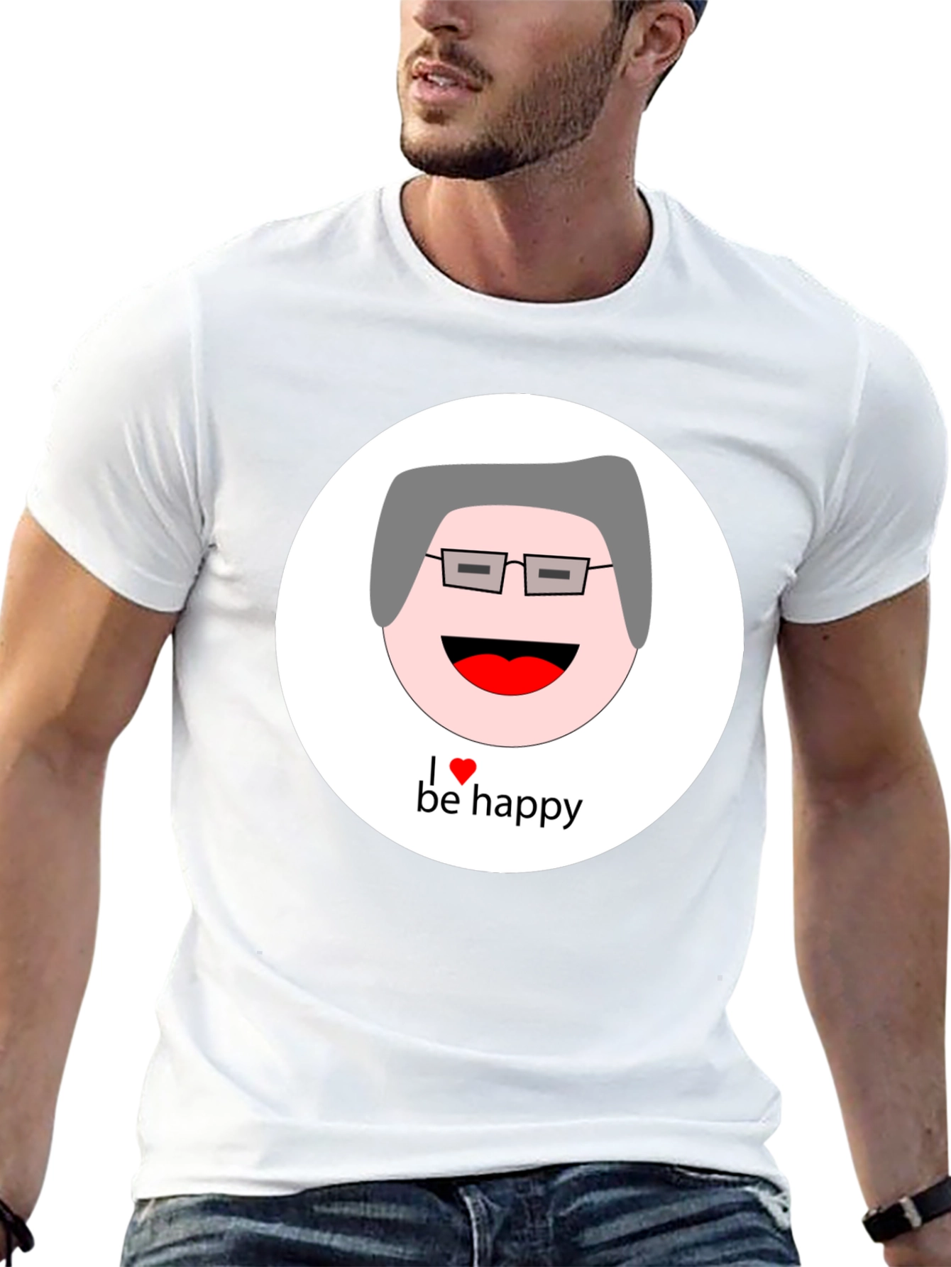 I Heart Be Happy Graphic T-Shirt