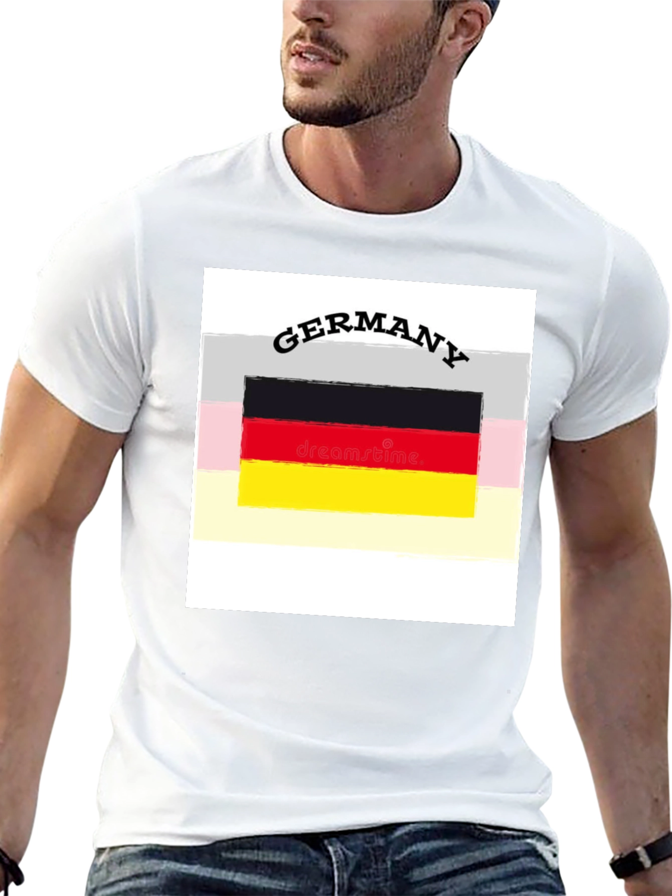 Germany Flag Graphic Tee - Black Unisex T-Shirt