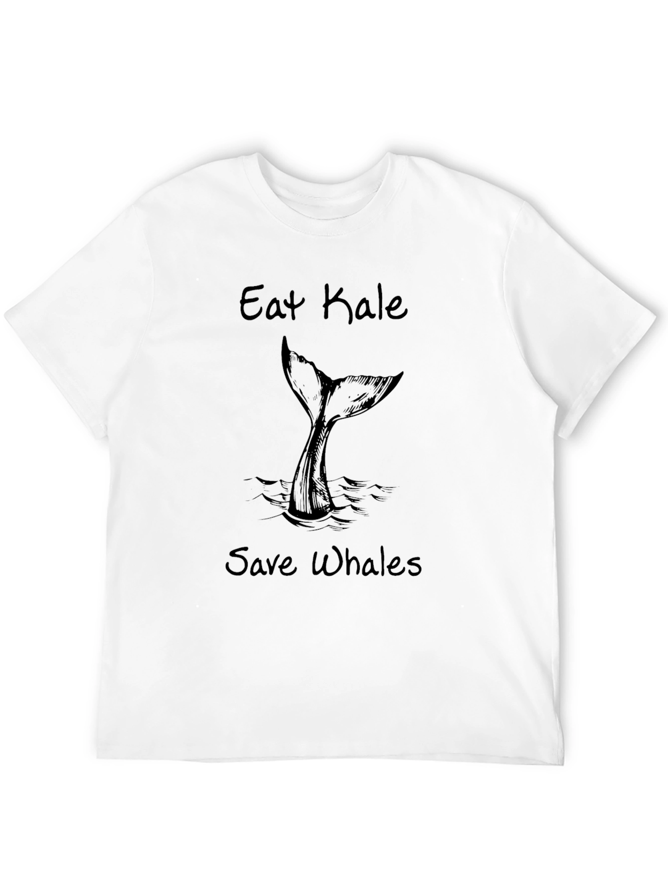 Eat Kale Save Whales Graphic T-Shirt