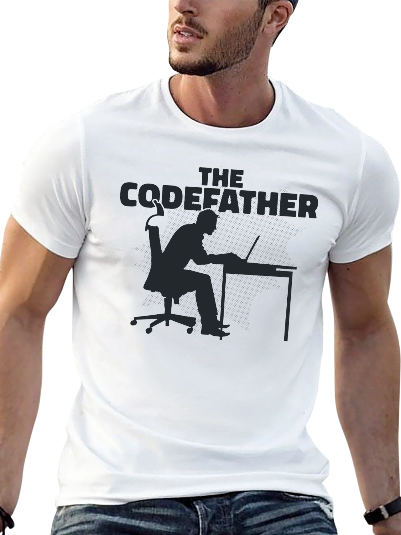 The Codefather Black T-Shirt - Programmer Gift