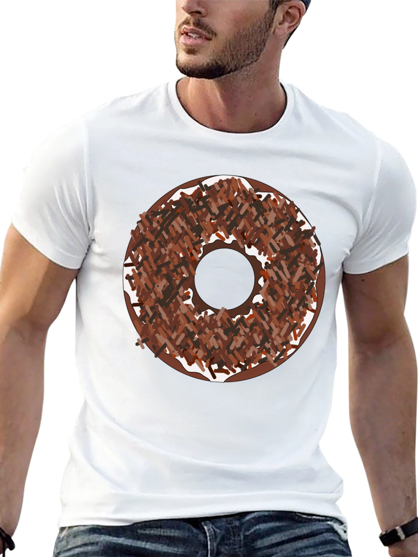 Donut Sprinkle Graphic Tee - Unisex Crew Neck