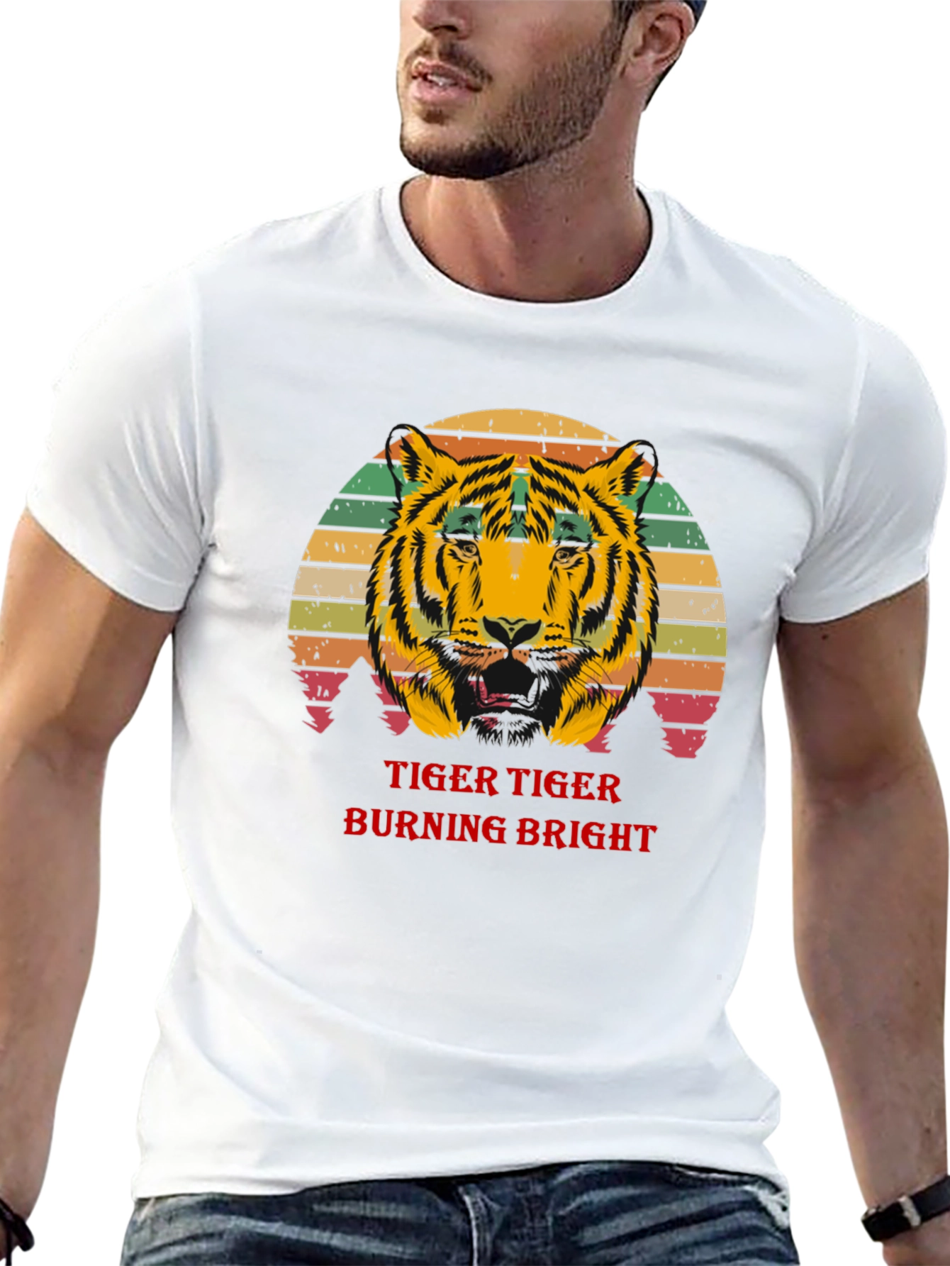 Tiger Burning Bright Graphic T-Shirt
