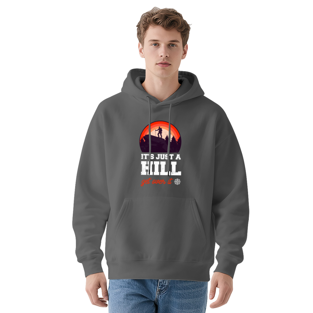 Trendy Hooded Sweatshirt - Hiking Adventure