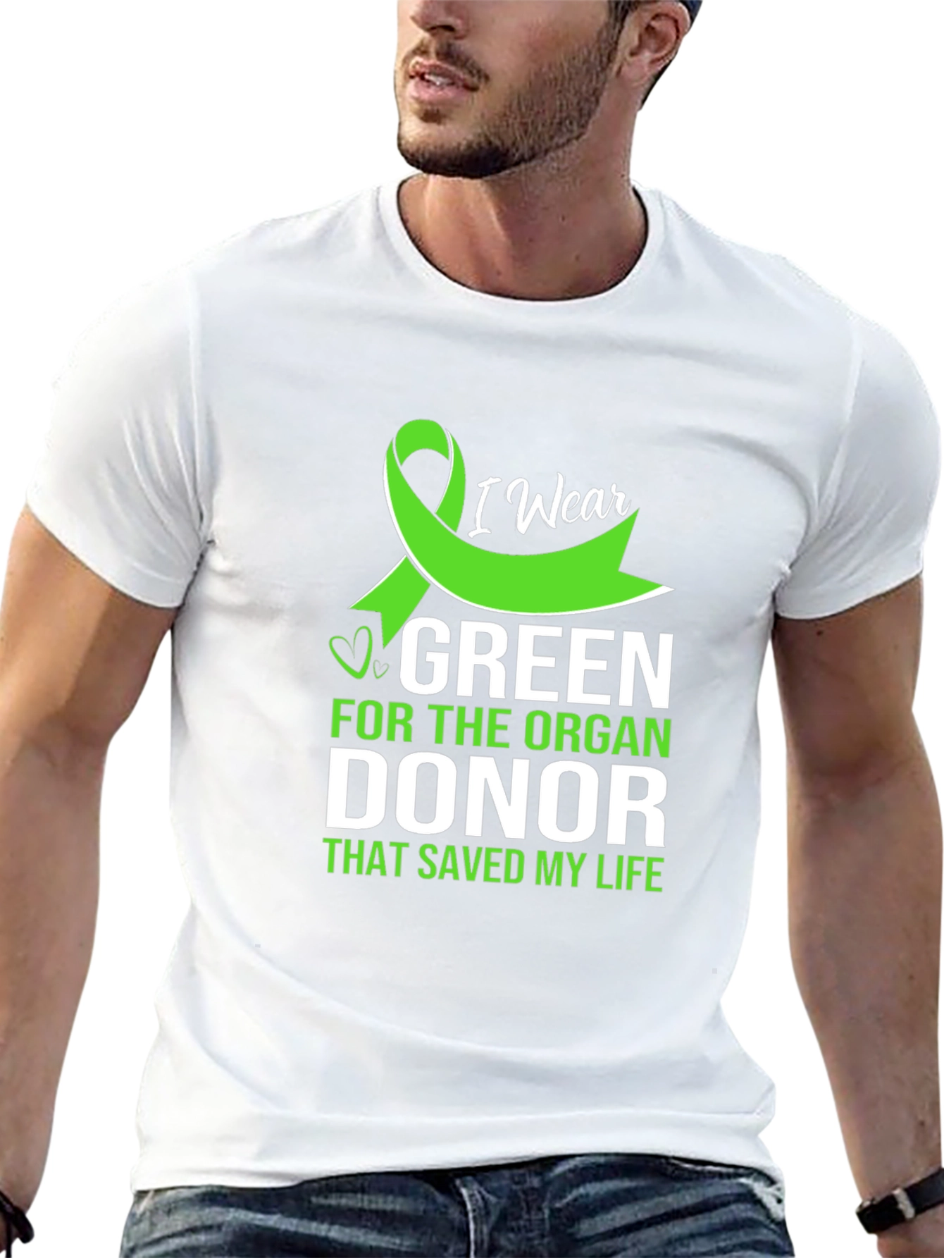 I Wear Green Organ Donor Awareness T-Shirt