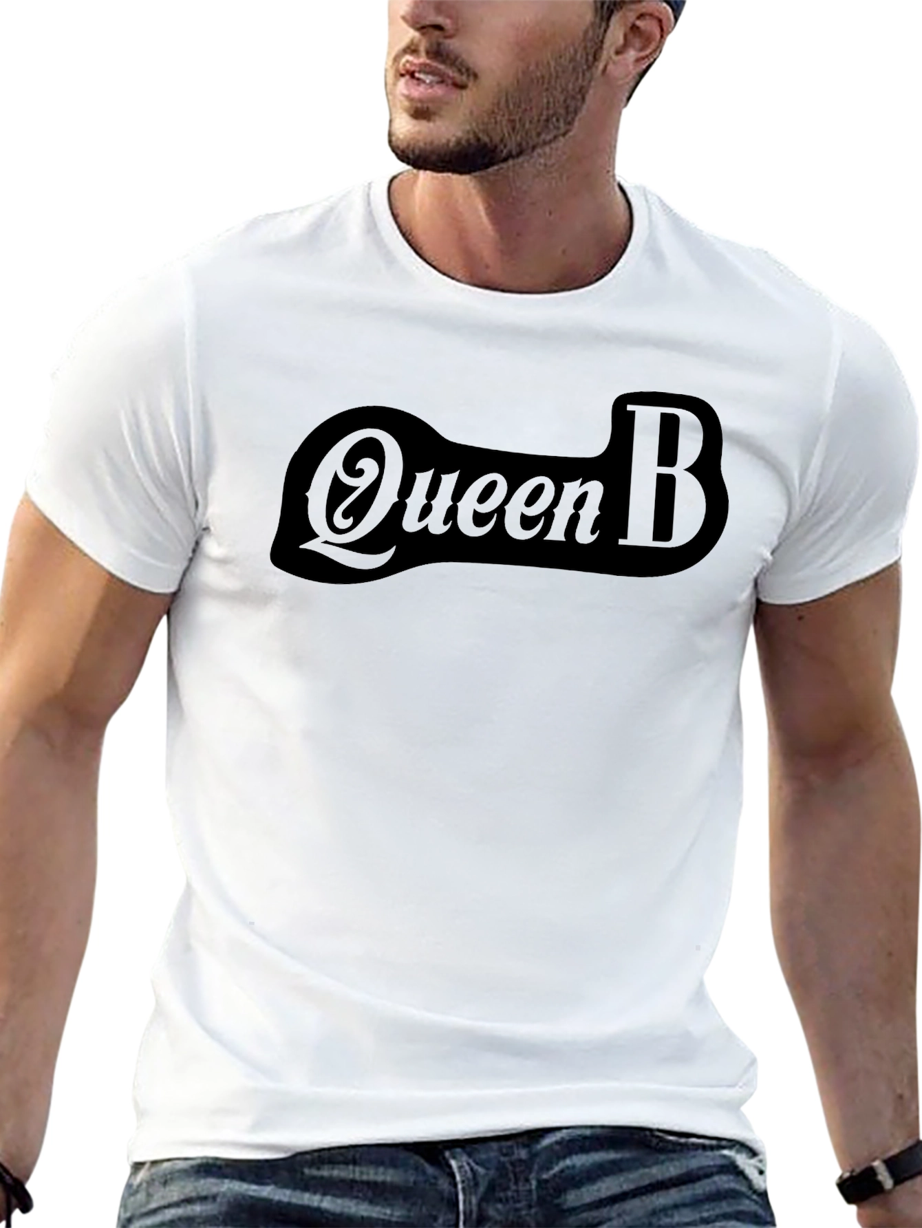 Queen B Graphic T-Shirt - Stylish Black Tee
