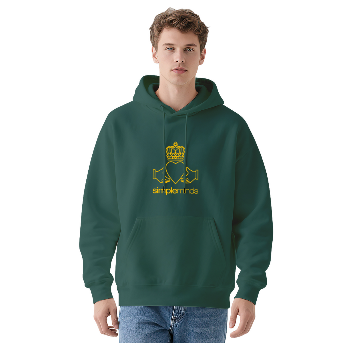 Simple Minds Claddagh Logo Red Hoodie
