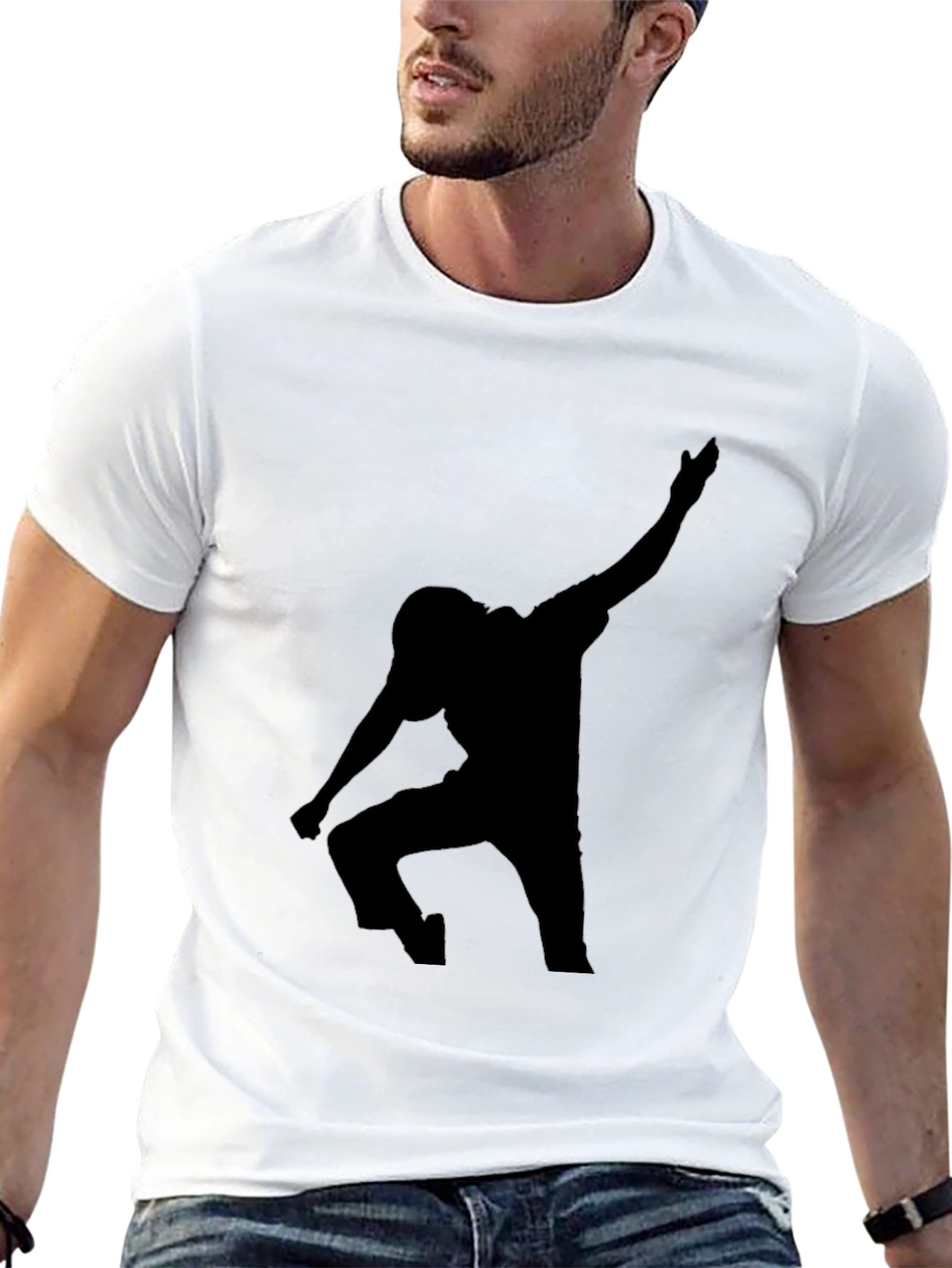 Silhouette Dab Dance Black T-Shirt