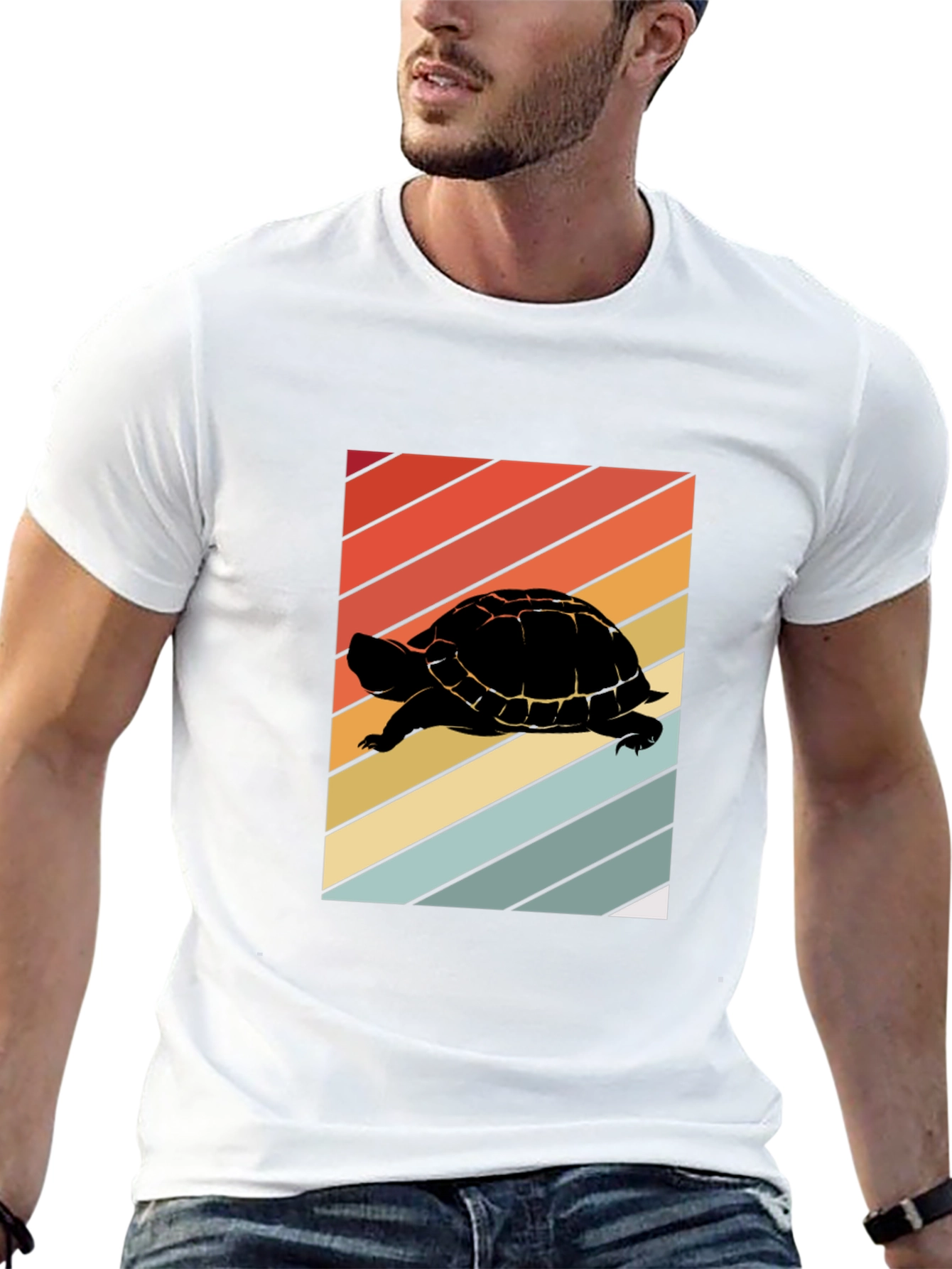 Retro Turtle Silhouette T-Shirt