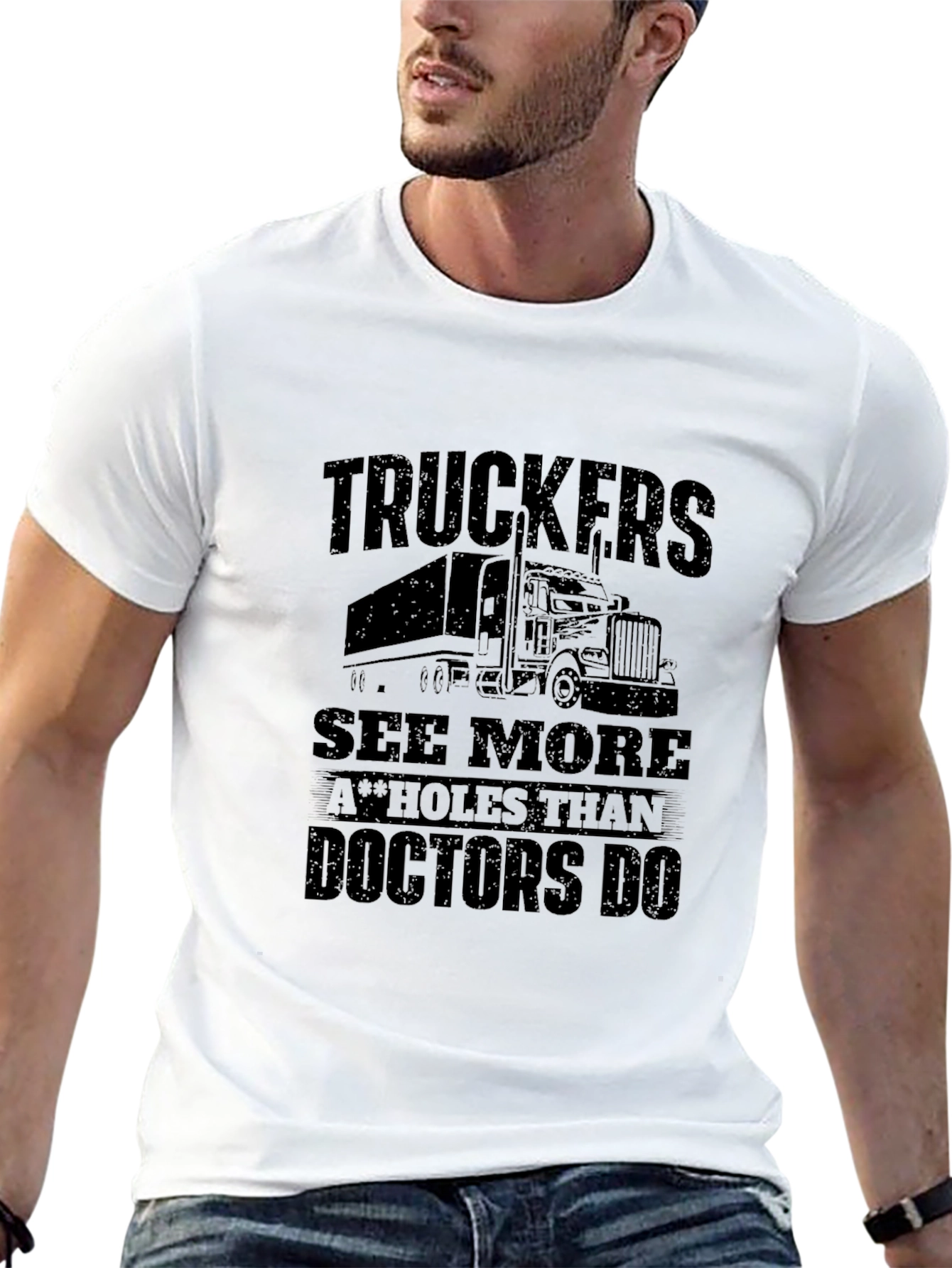 Truckers See More Funny Graphic Tee