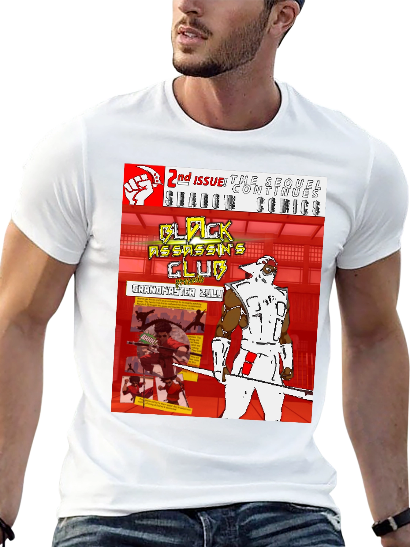 Black Assassins Club Comic Book T-Shirt