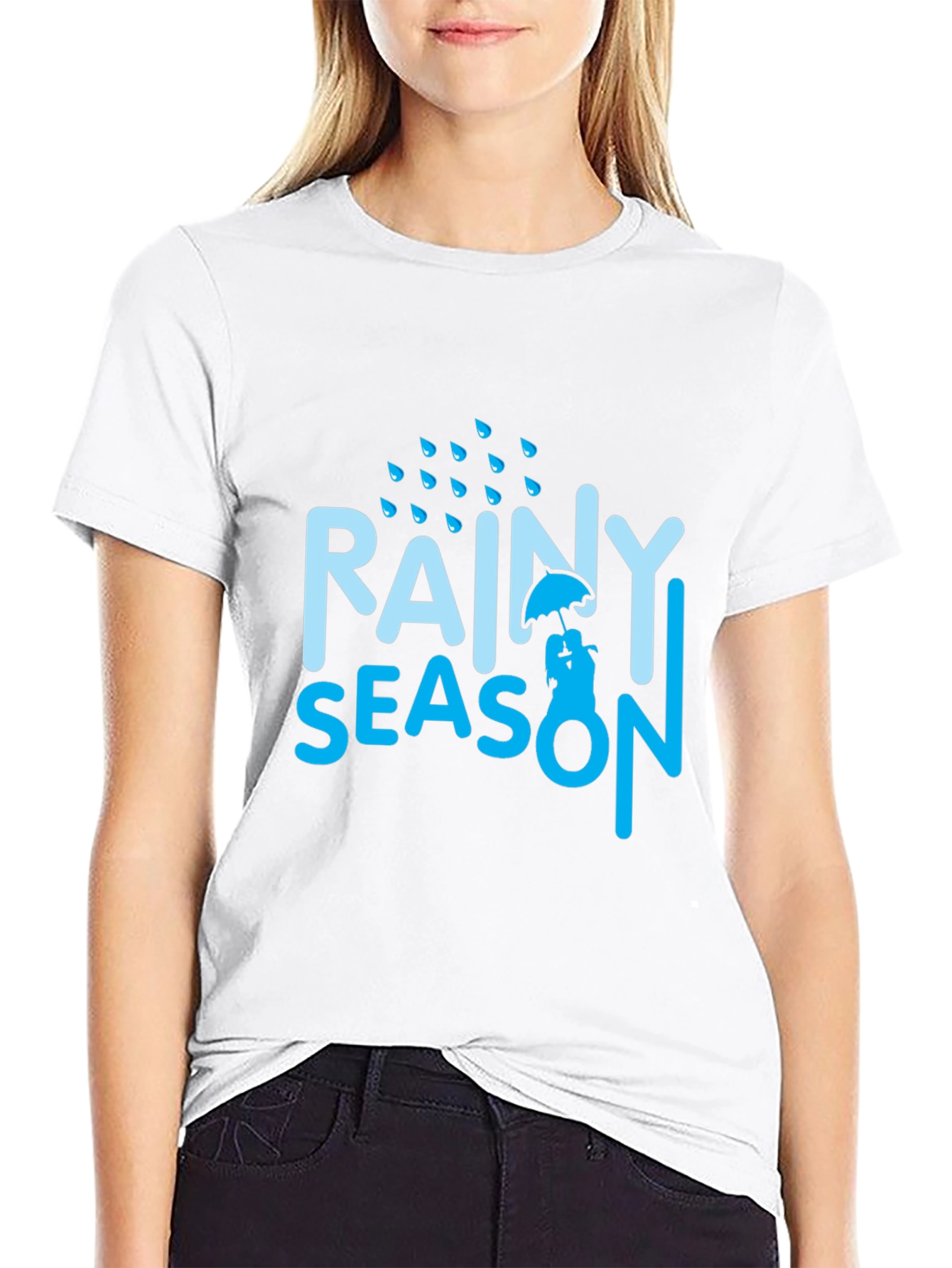 Rainy Season Graphic Tee - Black