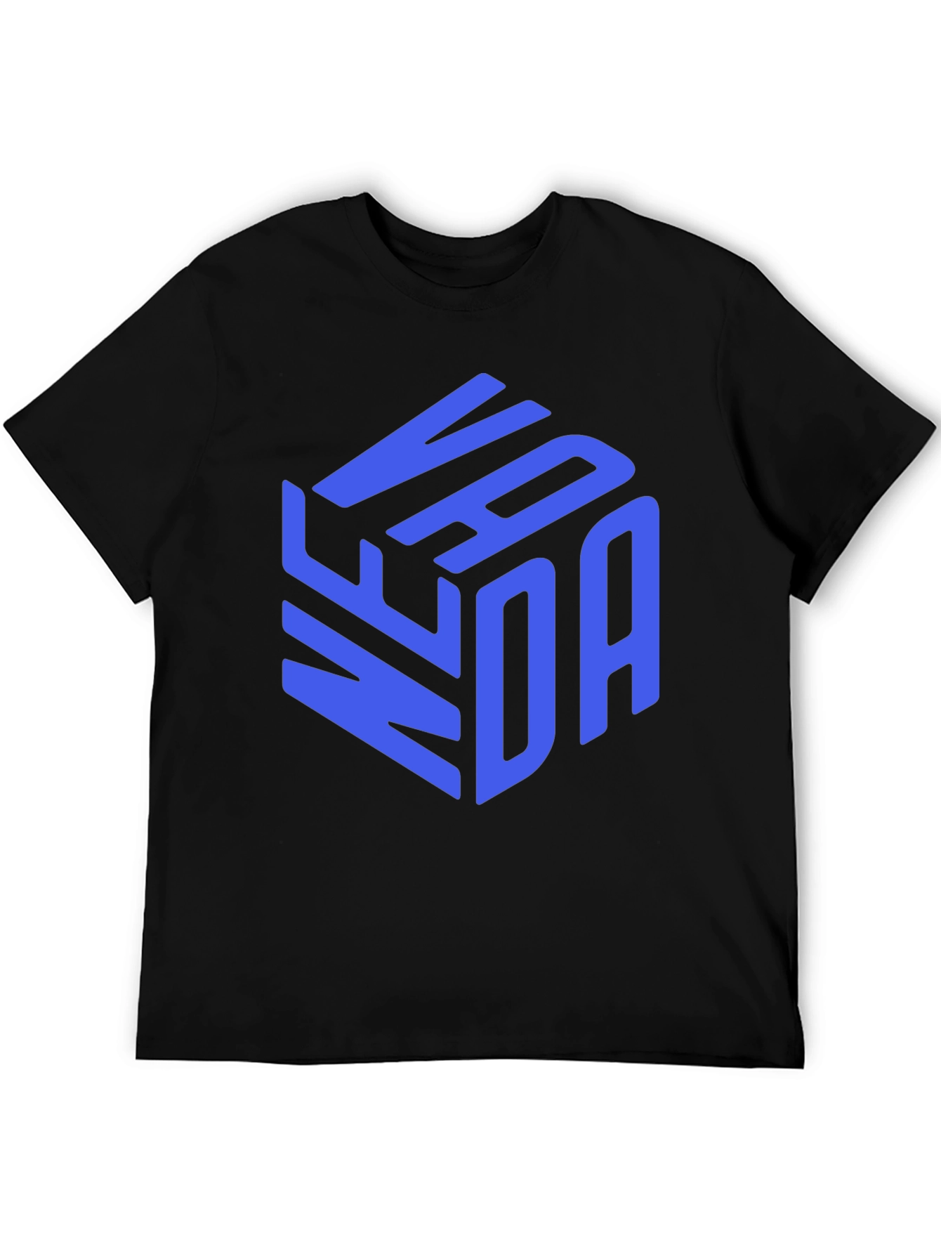 Stylish VANDA Graphic Print Black T-Shirt