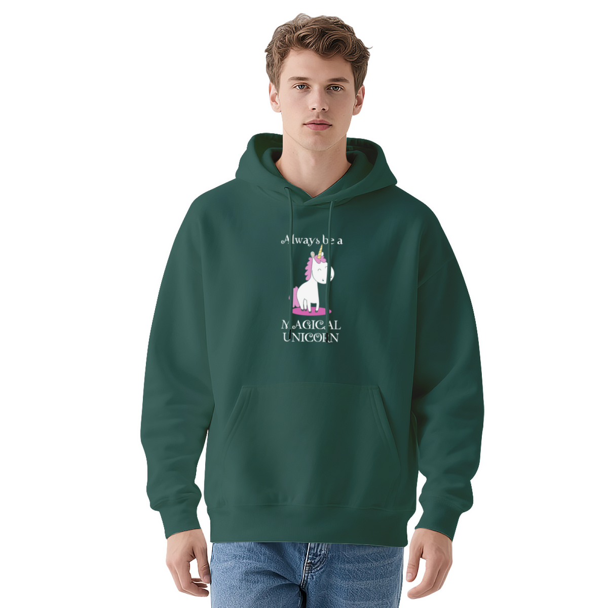 Trendy Hooded Sweatshirt - Inspirational Quote