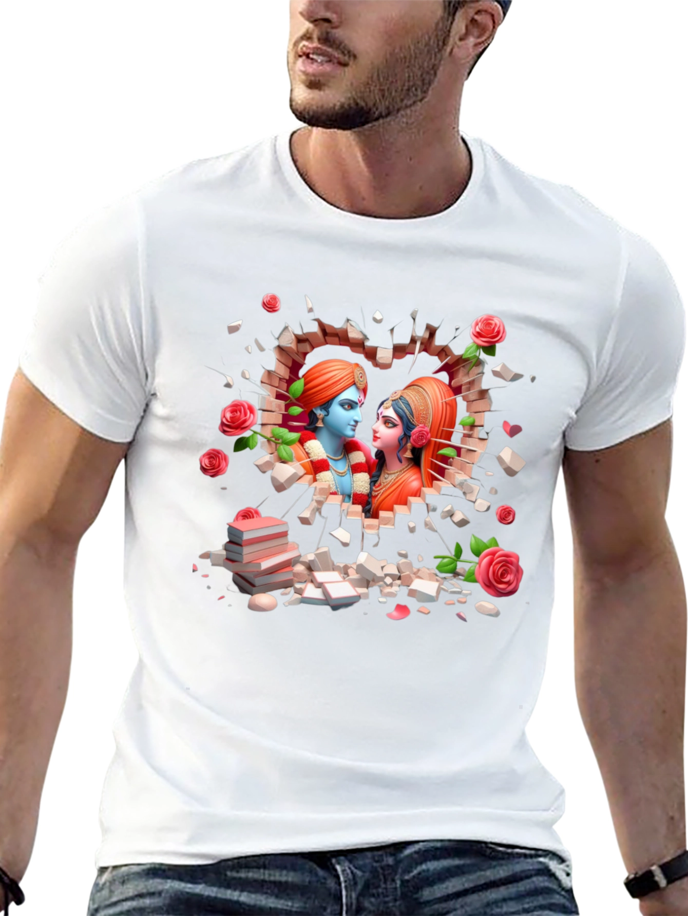 Radha Krishna Heartbreak T-Shirt