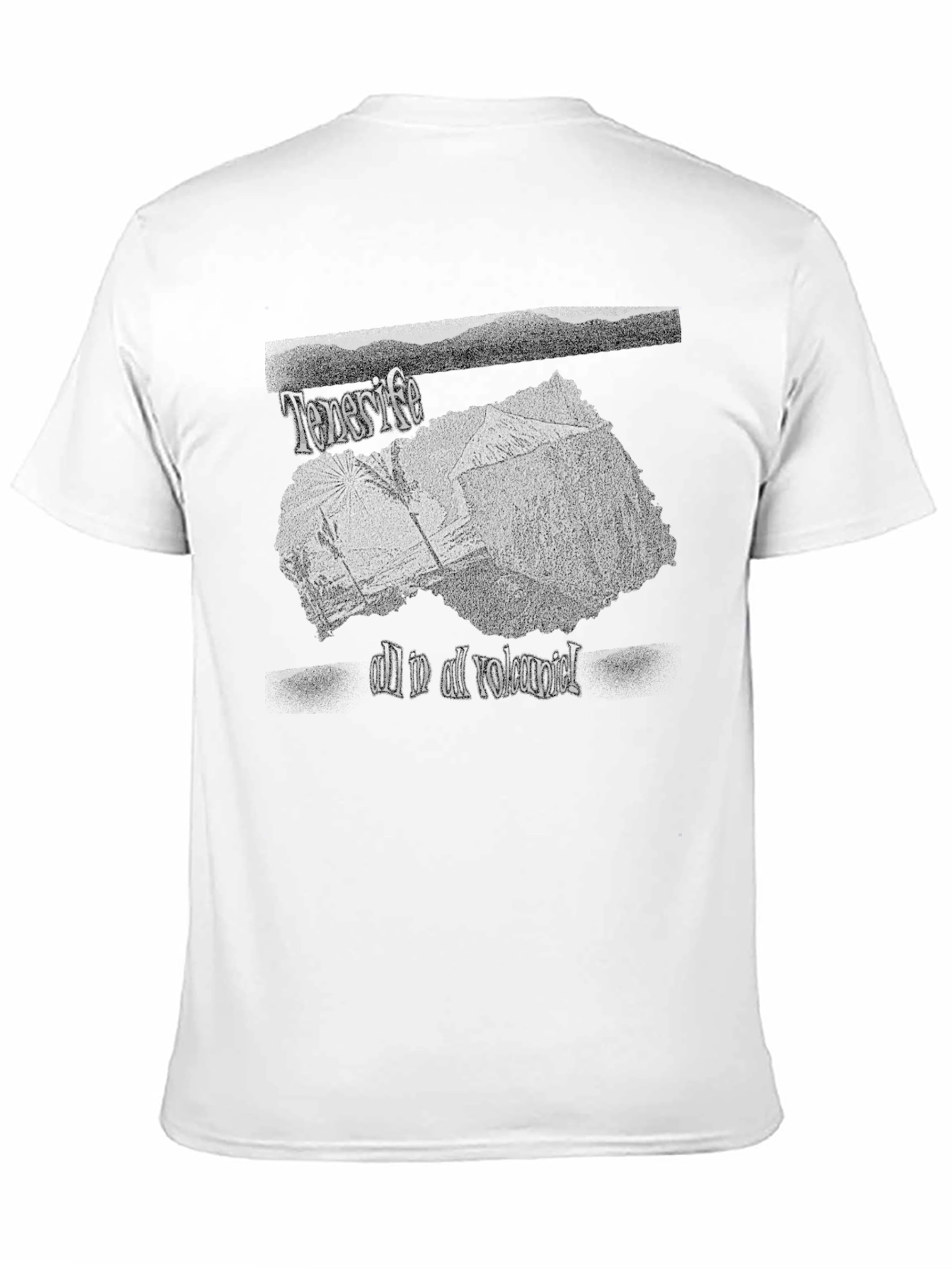 Tenerife Volcanic Graphic Tee - Black