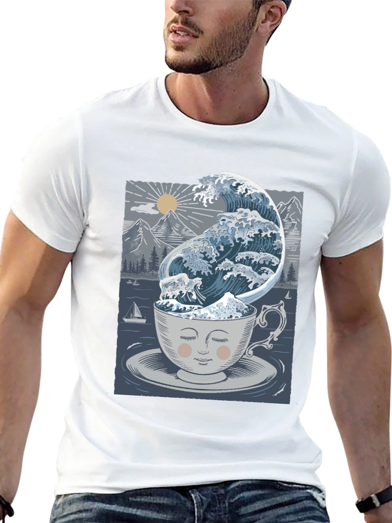 Wave in a Cup T-Shirt