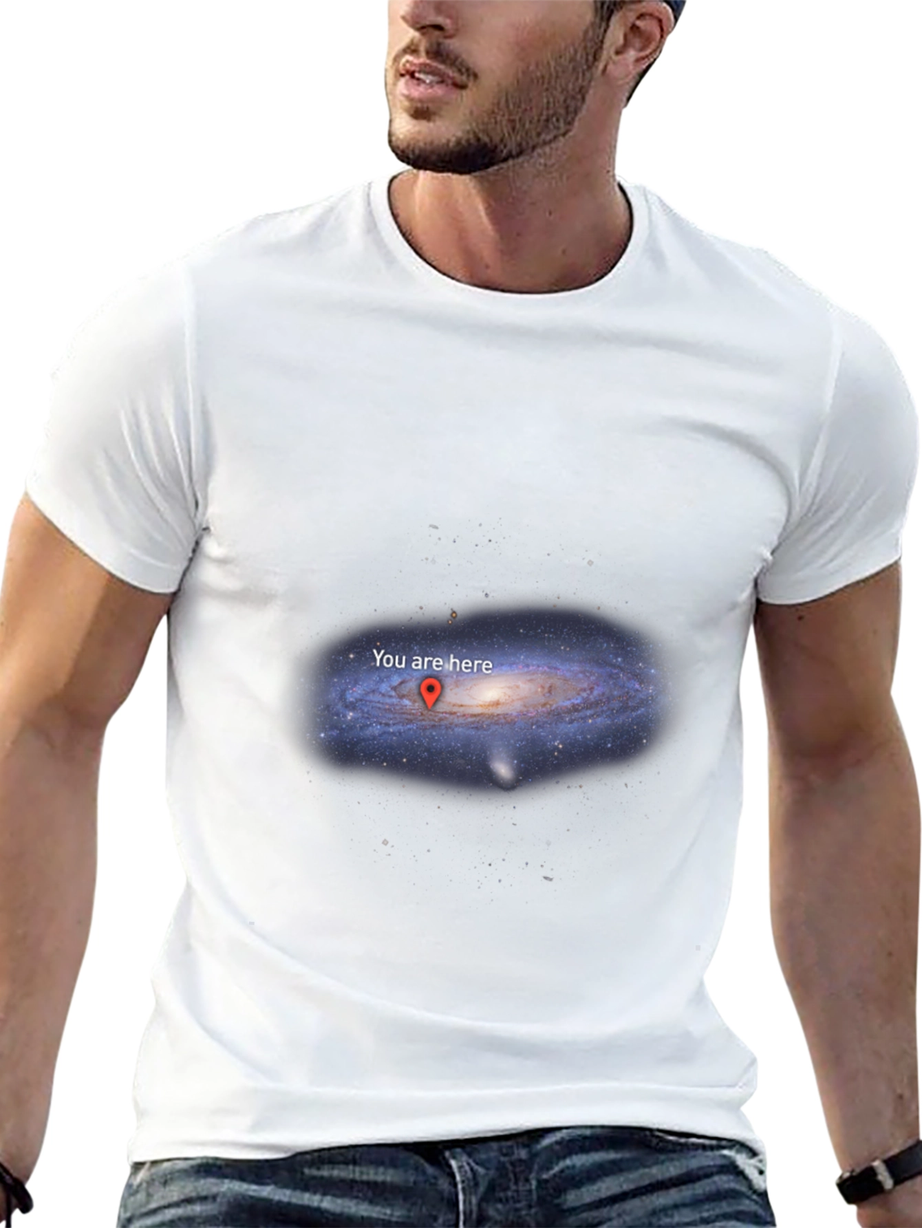 Galaxy You Are Here Graphic T-Shirt