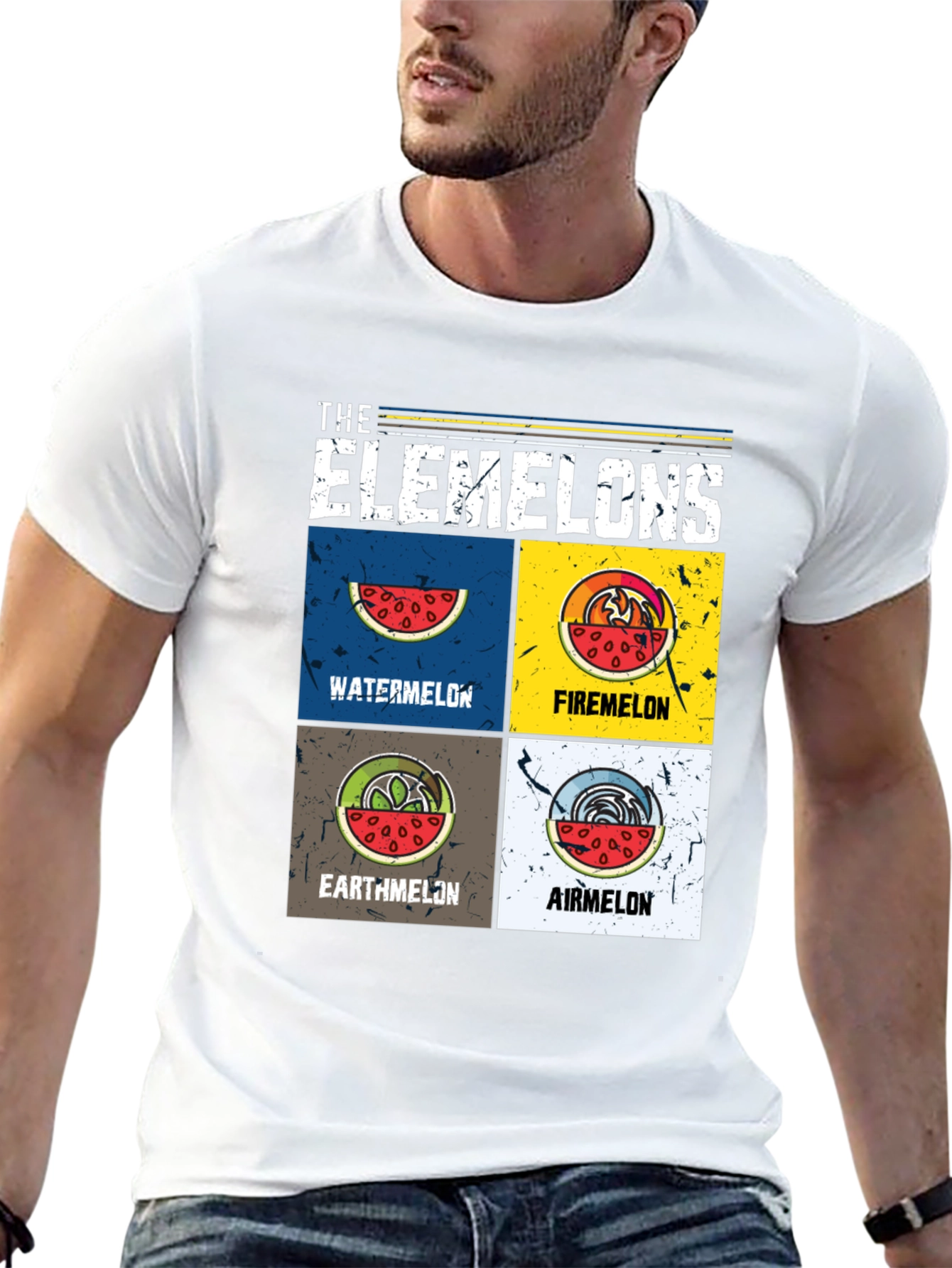 The Elemelons T-Shirt - Funny Element Watermelon Graphic Tee
